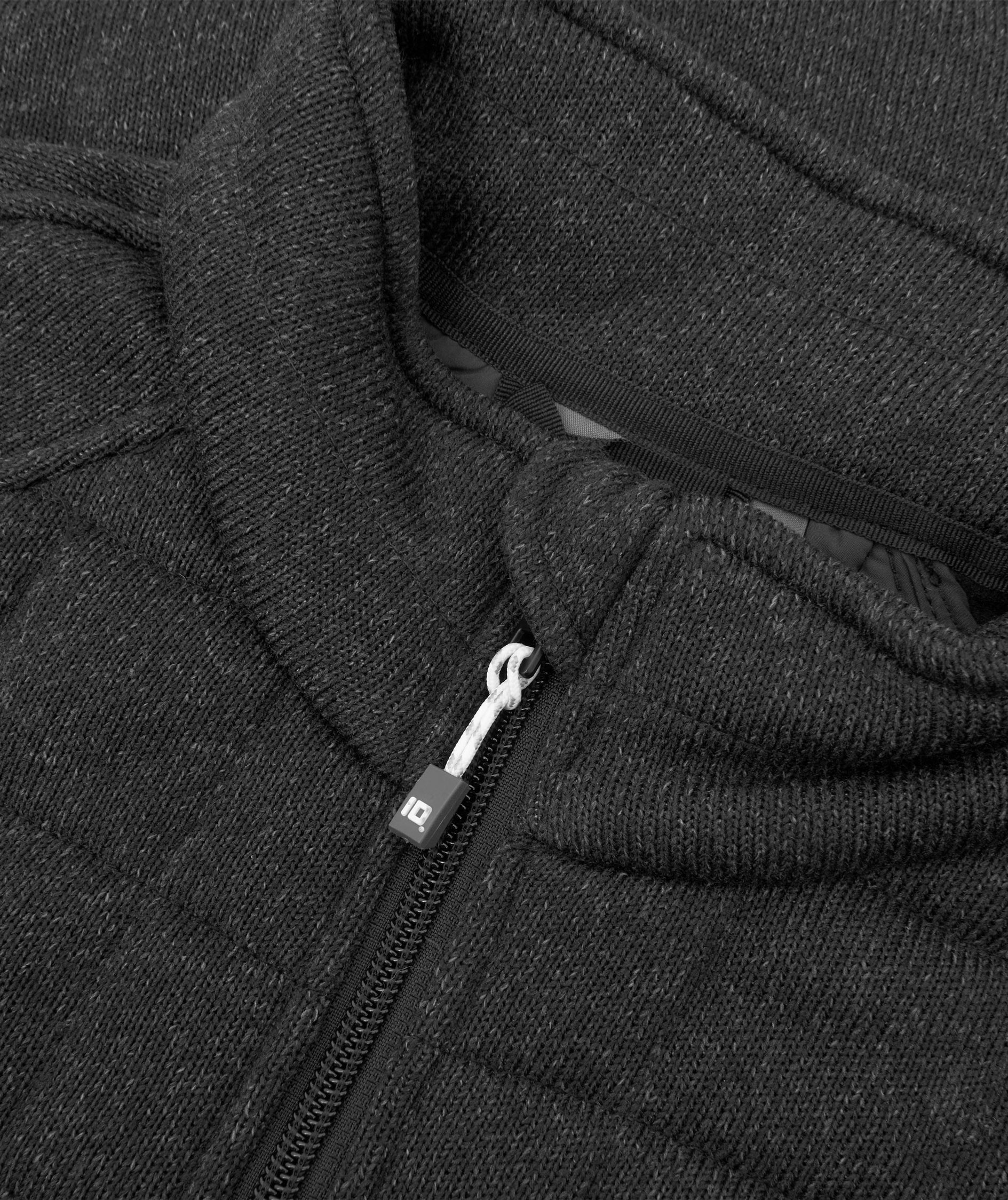 ID dame fleecejakke, Grafitgr&aring; Melange, large image number 3