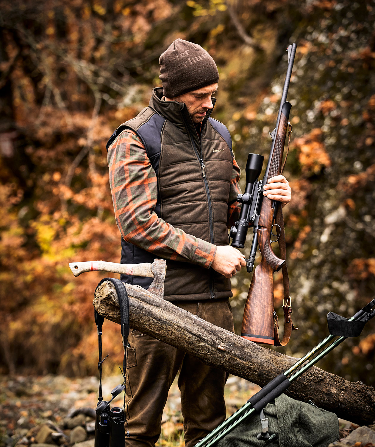 Deerhunter Logo pr&aelig;get m&ouml;ssa, Walnut