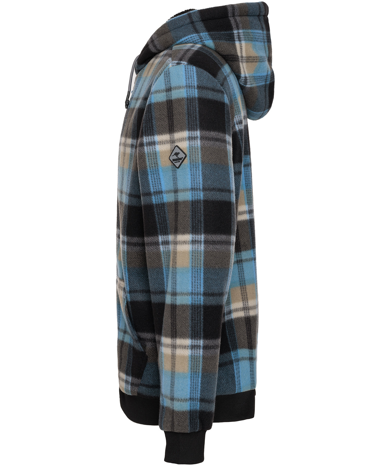 Roadsign fleece jacket, Black/Aqua, large image number 3