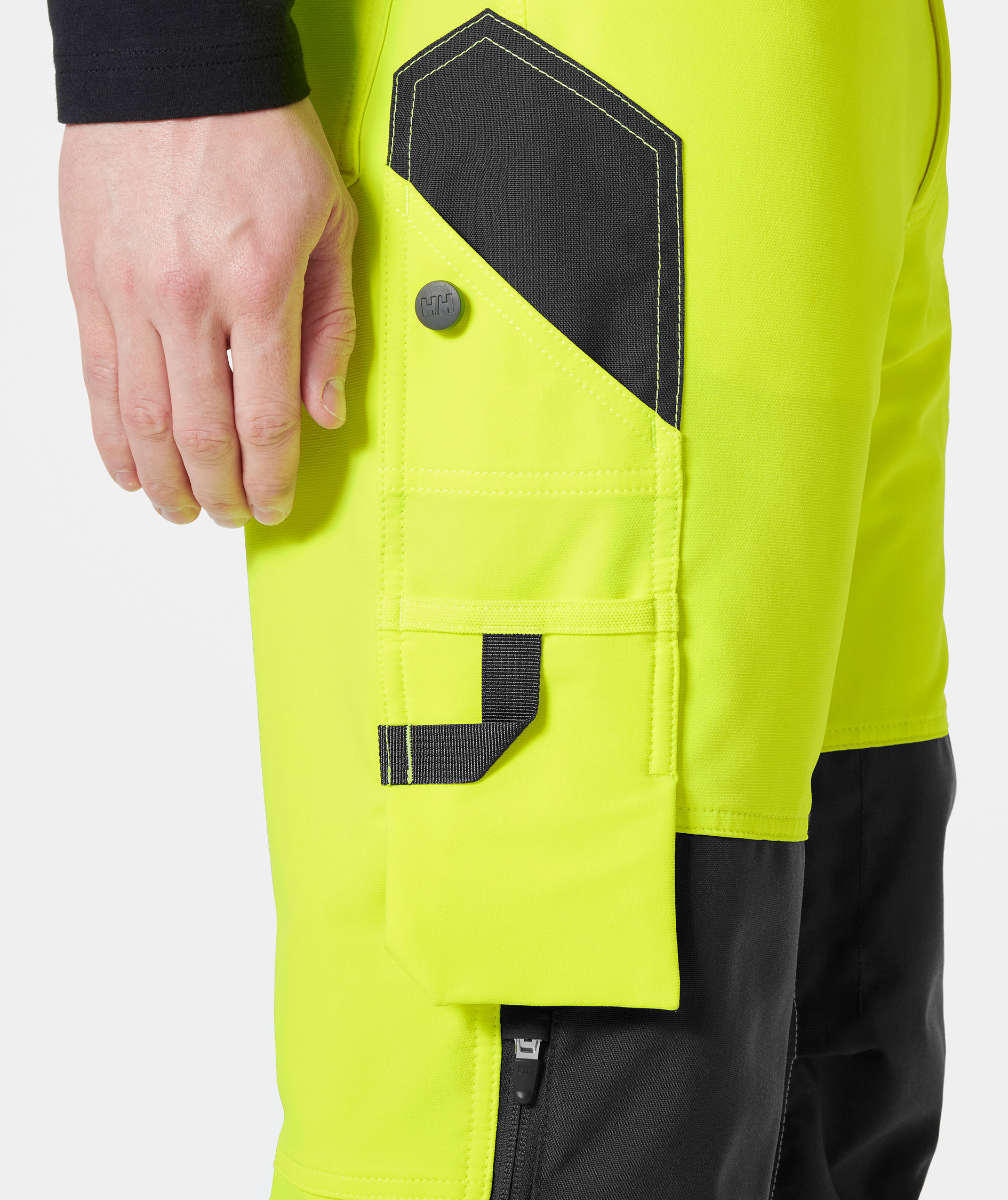 Helly Hansen Alna 4X arbetsbyxafull stretch, Varsel Gul/Ebony, large image number 4