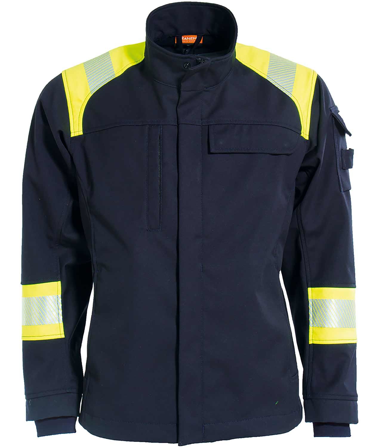 Tranemo Stretch FR Softshelljacke, Marine/Gelb