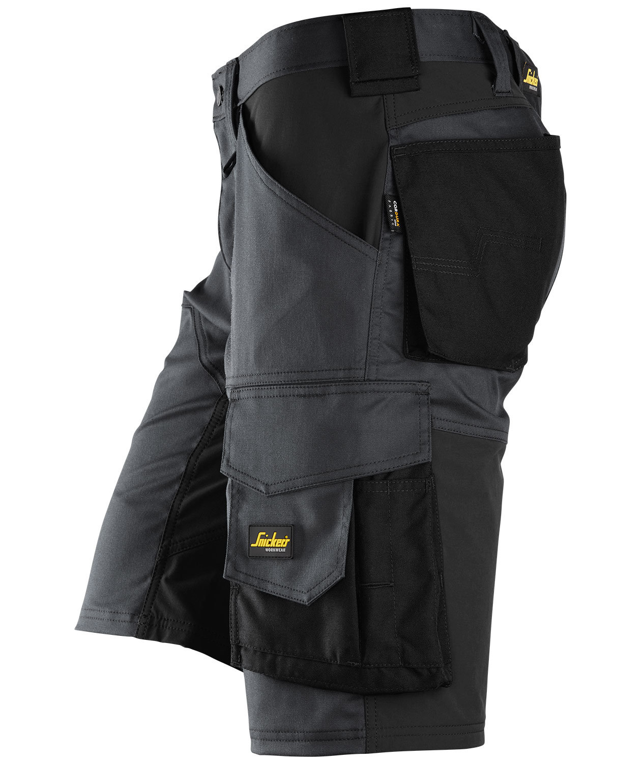 Snickers AllroundWork arbeidsshorts 6153, St&aring;lgr&aring;/Svart, large image number 2