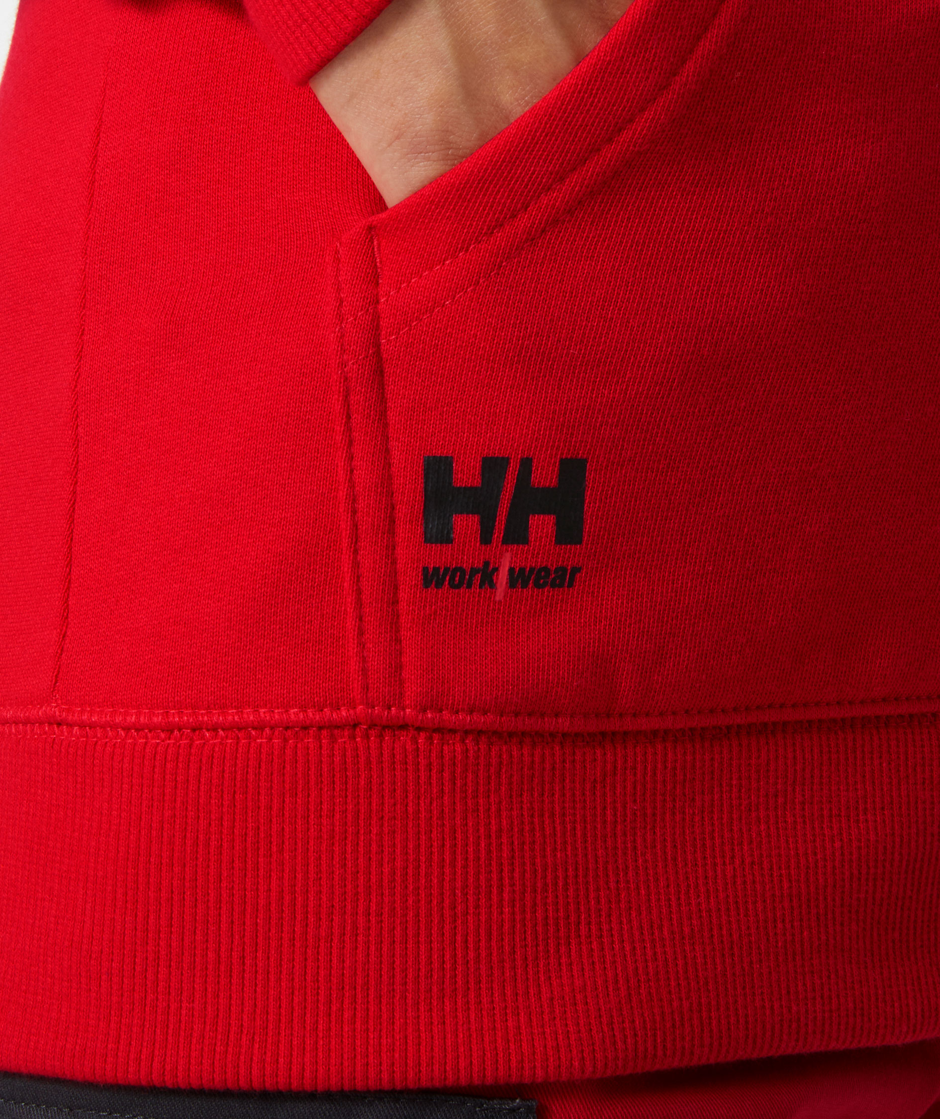 Helly Hansen Classic Damen Hoodie mit Rei&szlig;verschluss, Alert red, large image number 5