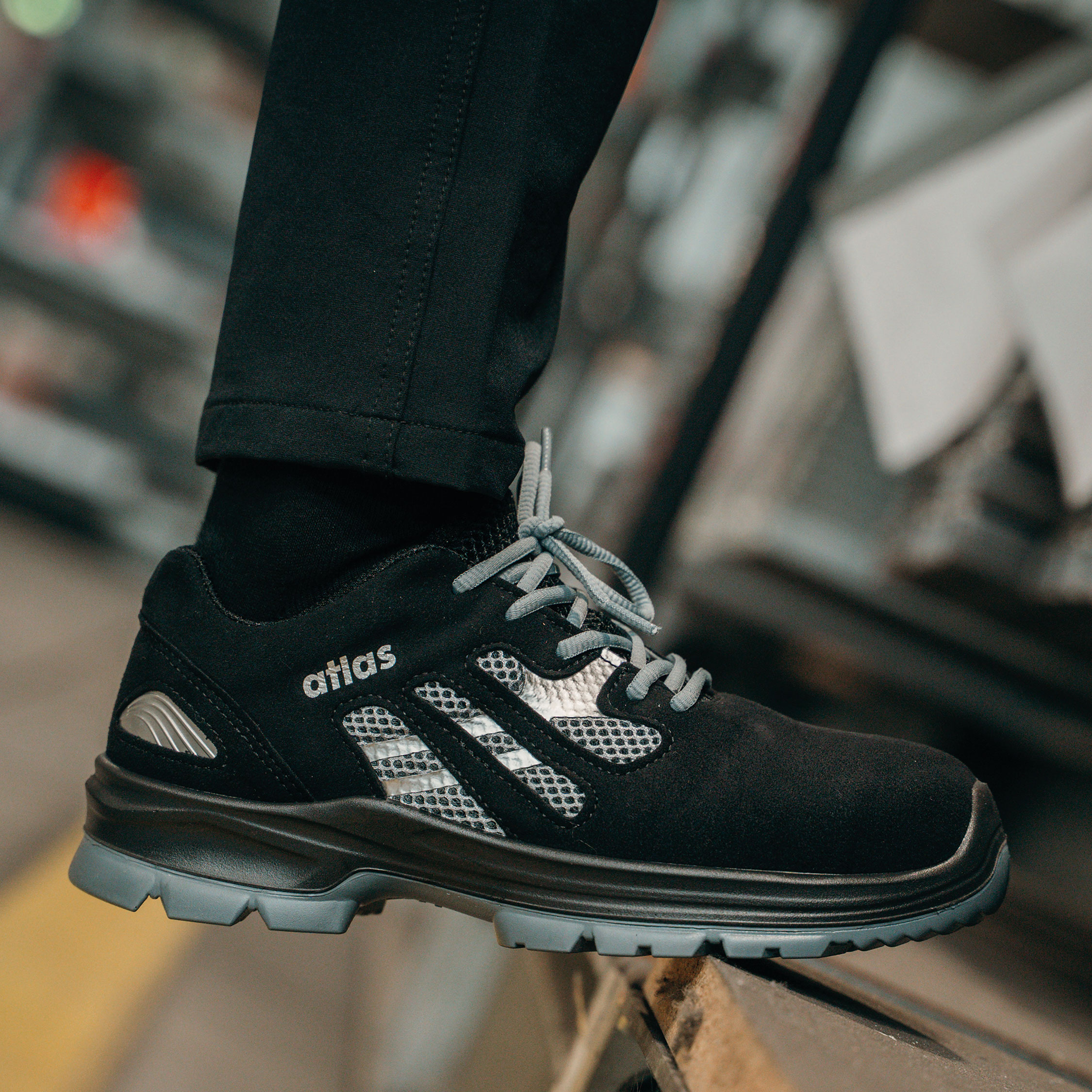 Atlas Flash 2005 XP sikkerhedssko S1P, Sort, large image number 2