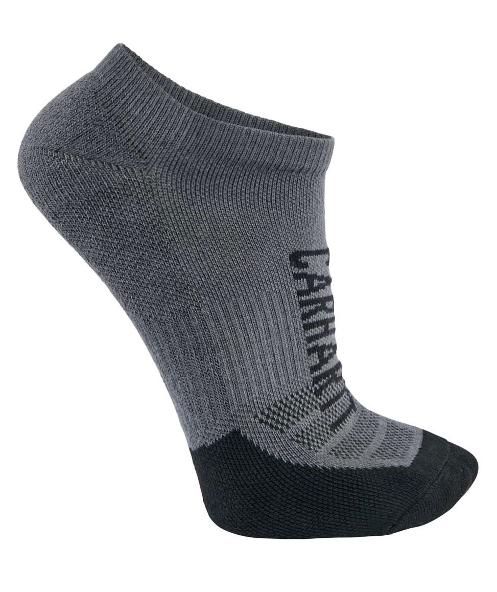 Carhartt Force Logo 3-pack ankelstr&oslash;mper, Carbon Heather