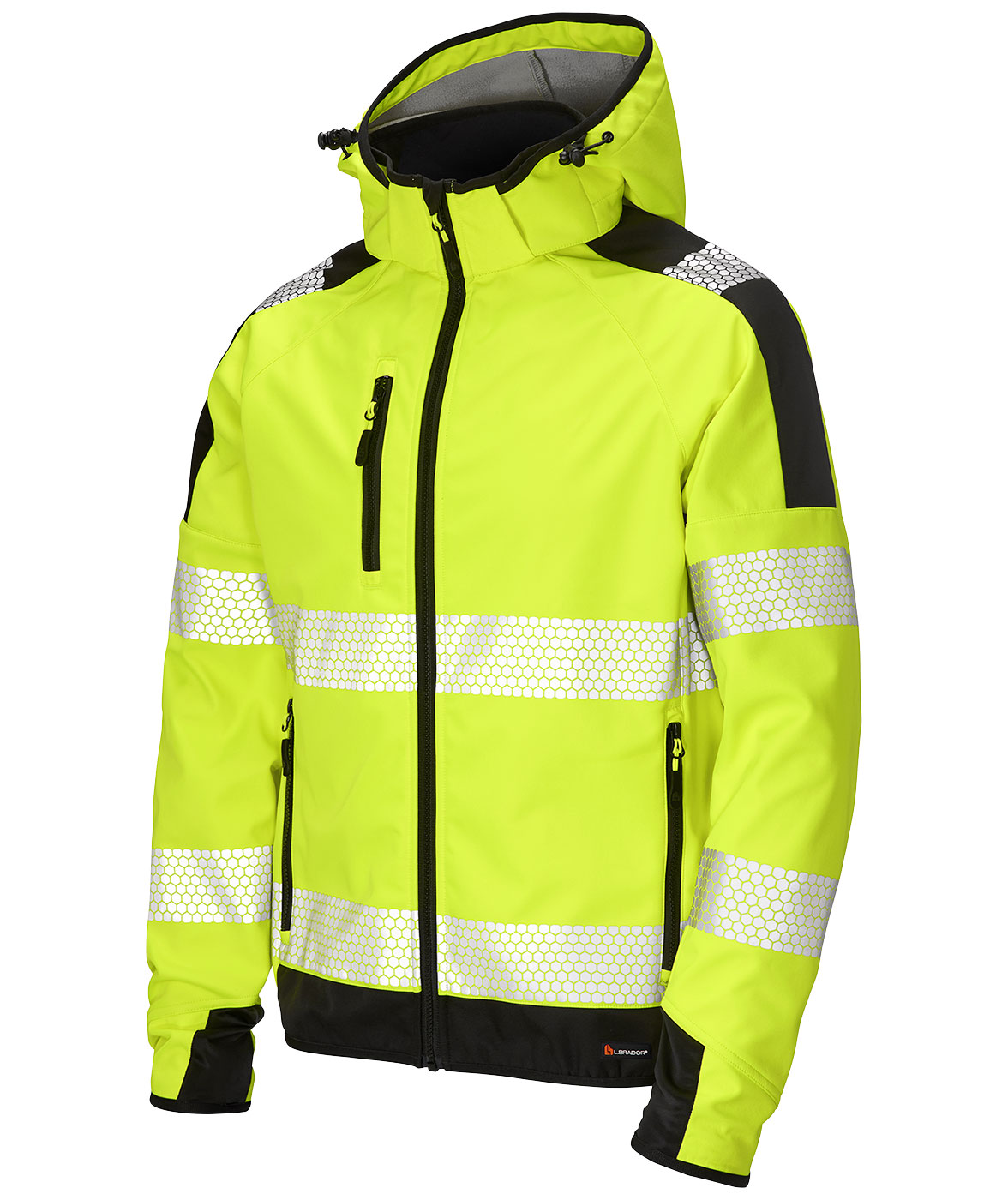 L.Brador Aereo&nbsp;softshelljacka 2033P, Varsel Gul/Svart