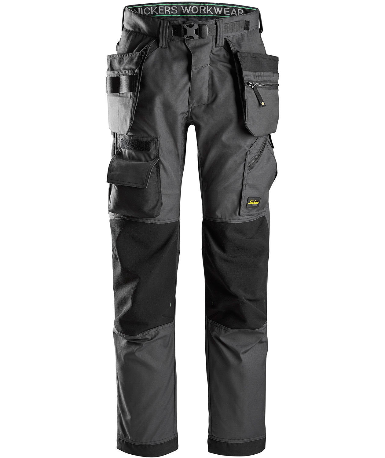 Snickers FlexiWork gulvleggerbukse+ 6923, St&aring;lgr&aring;/Svart, St&aring;lgr&aring;/Svart, swatch