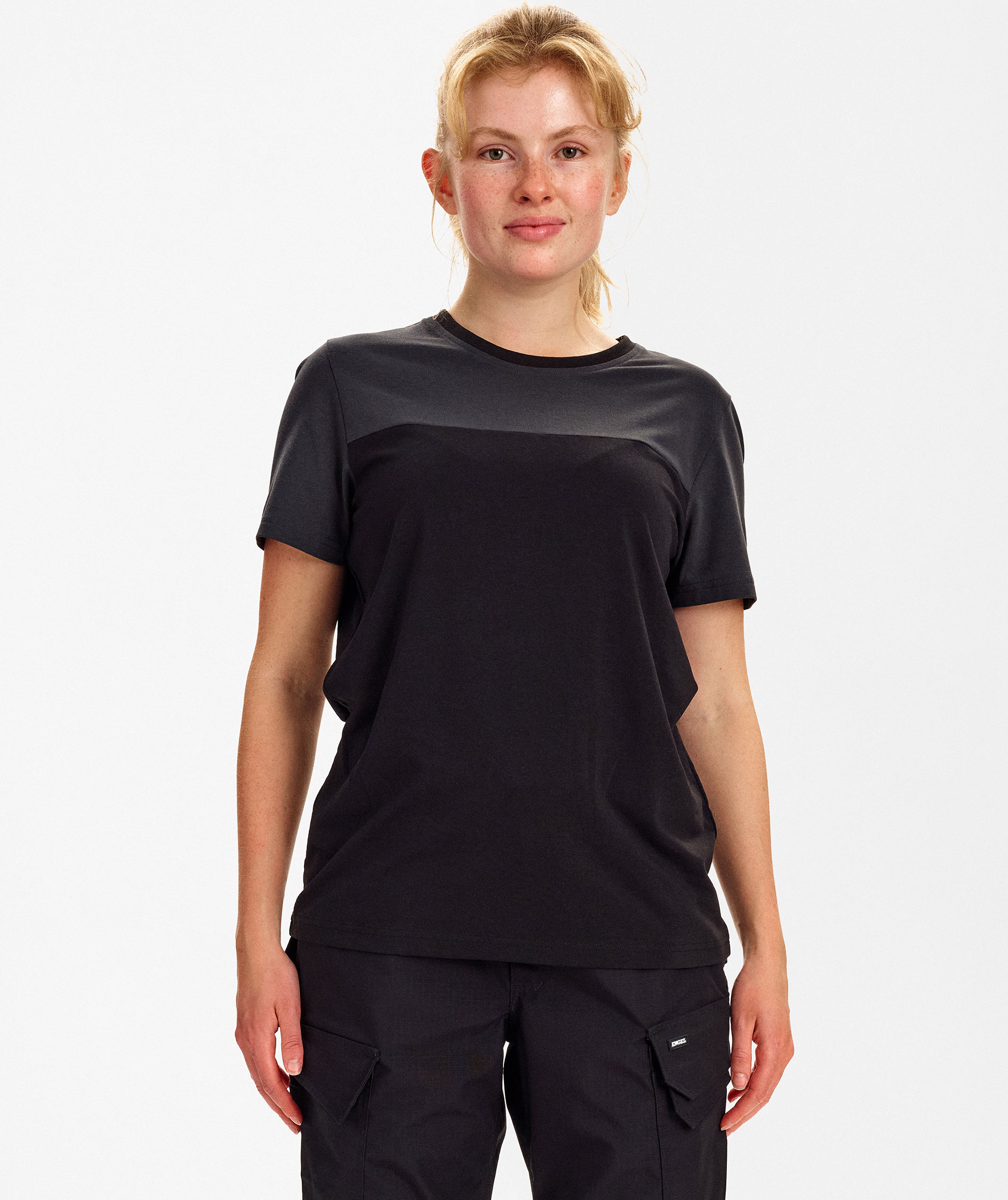 Engel Entire dame T-shirt, Black/Anthracite Grey, large image number 1