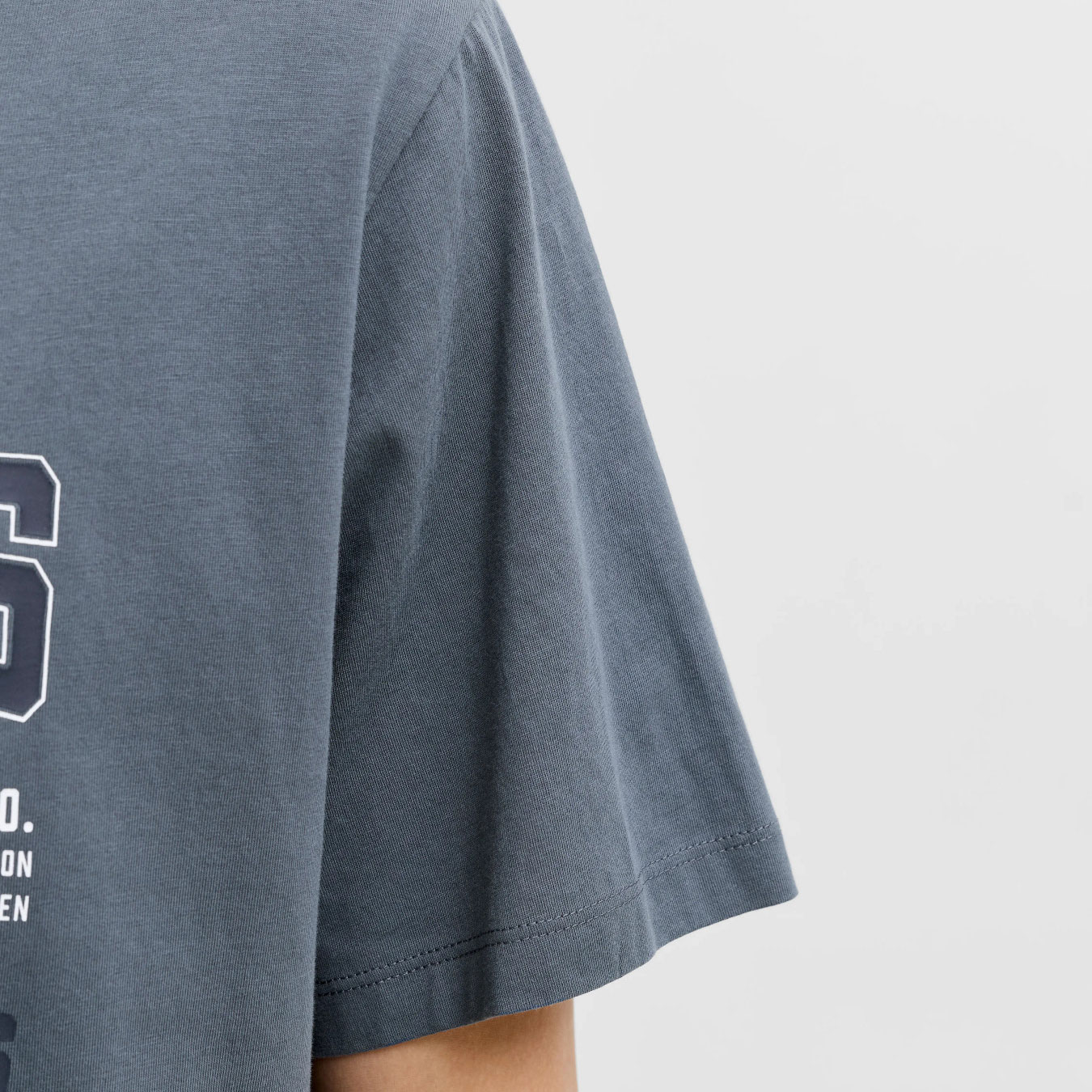 Jack & Jones JJELOGO T-skjorte, Turbulence, large image number 4