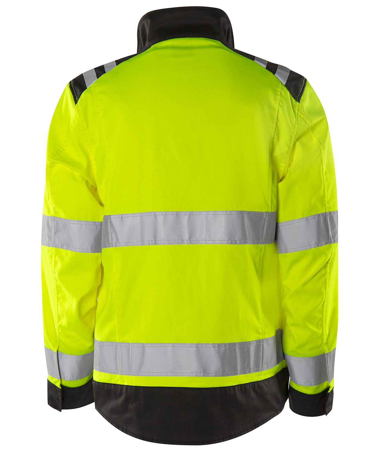 Fristads Green work jacket 4067 GPLU, Hi-vis Yellow/Black, large image number 3