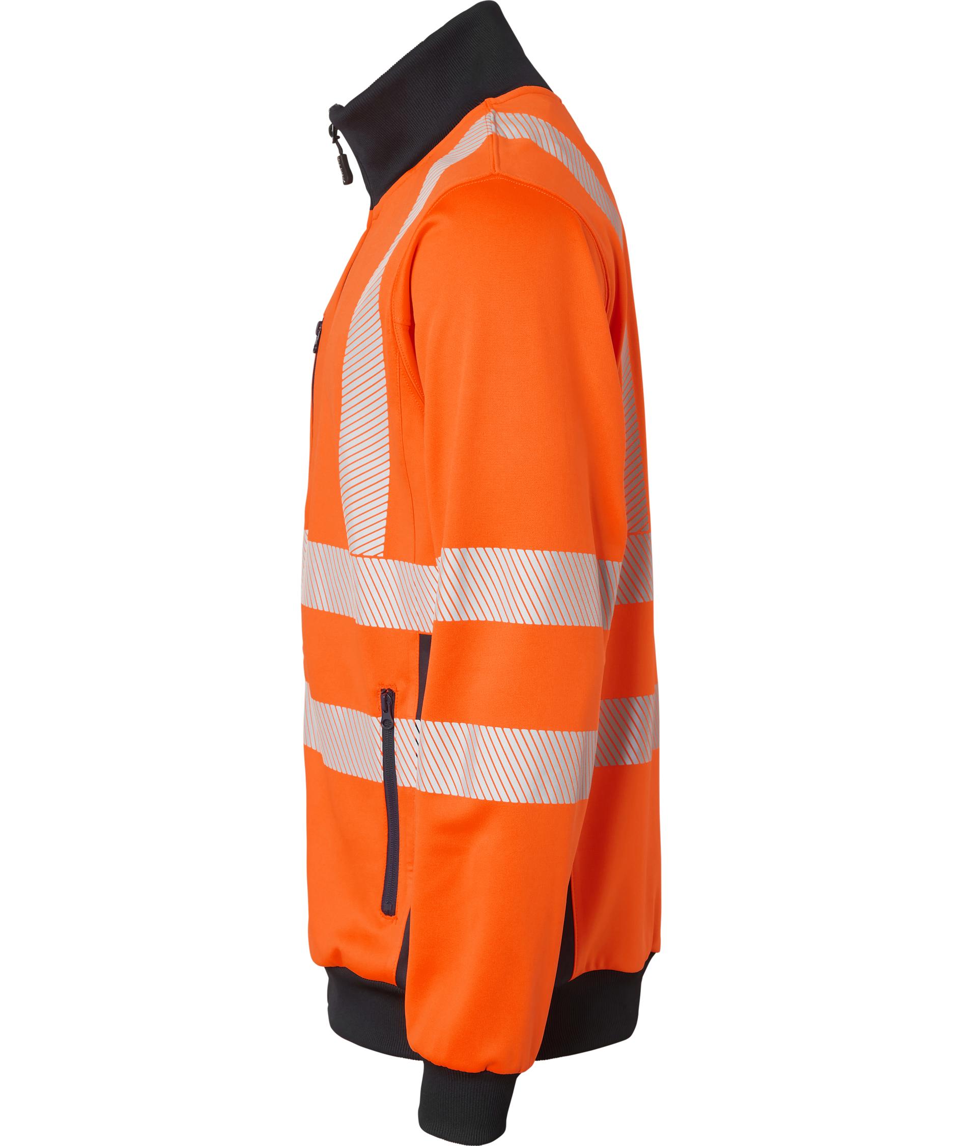 Top Swede cardigan 1529, Hi-Vis Orange/Navy, large image number 3