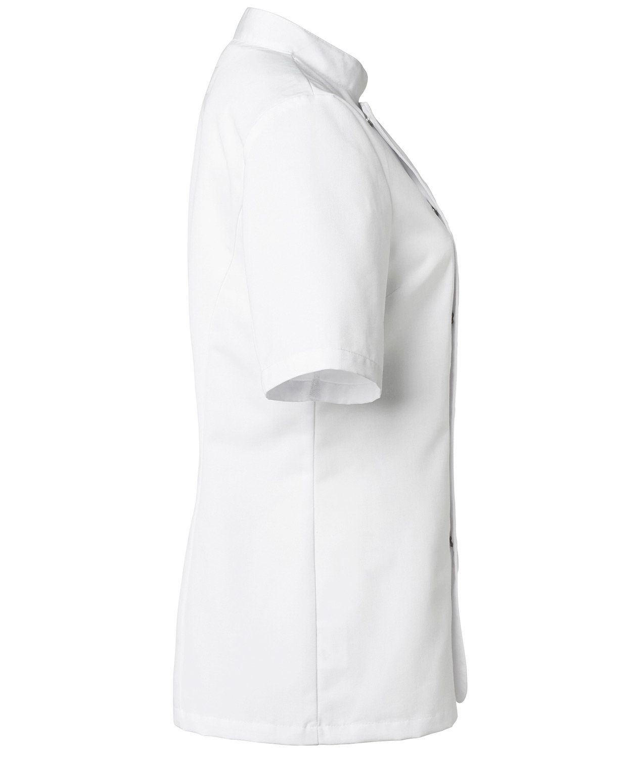 Segers kort&auml;rmad kockjacka dam, Vit