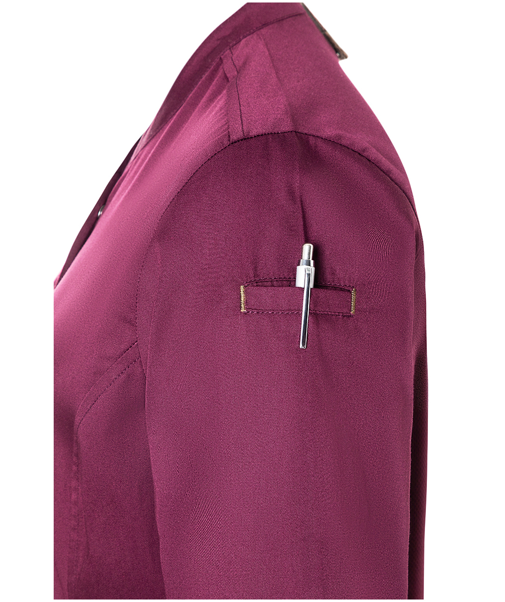 Karlowsky Green-Generation women's chefs jacket, Fuchsia, large image number 7