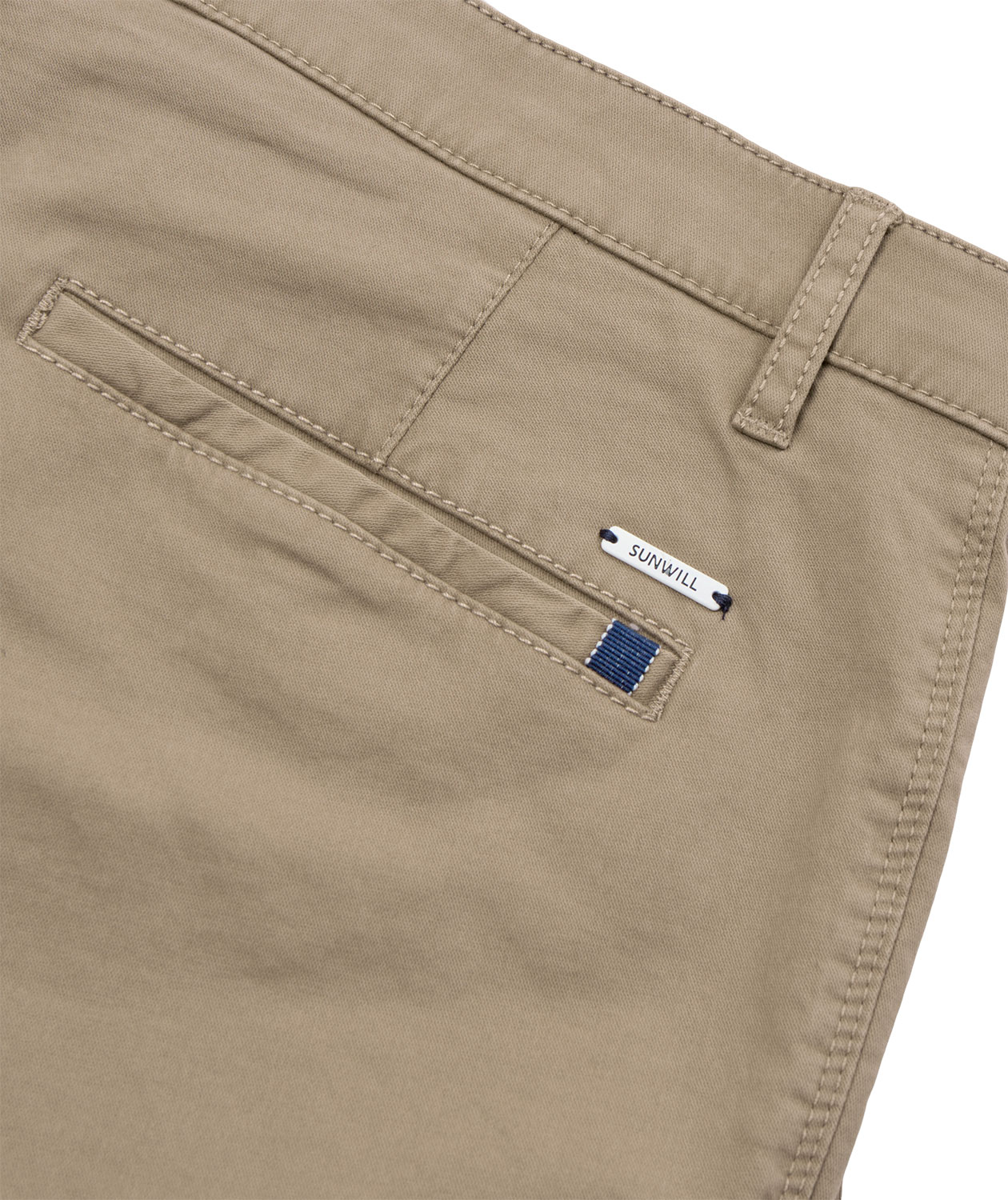 Sunwill Extreme Flexibility Slim fit byxa, Dark sand, large image number 4