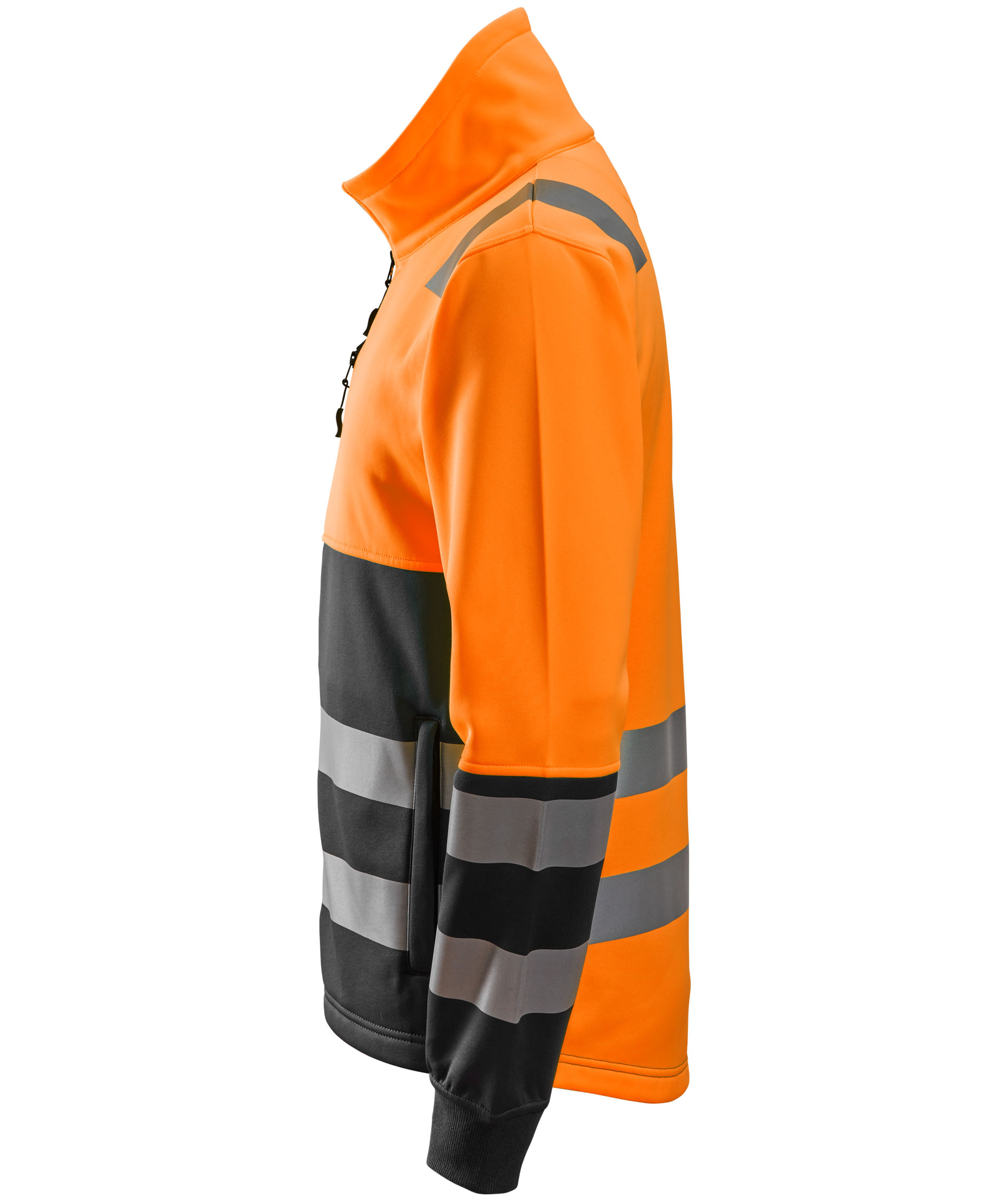 Snickers AllroundWork fleecejakke 8035, Hi-Vis Oransje/Svart, large image number 3