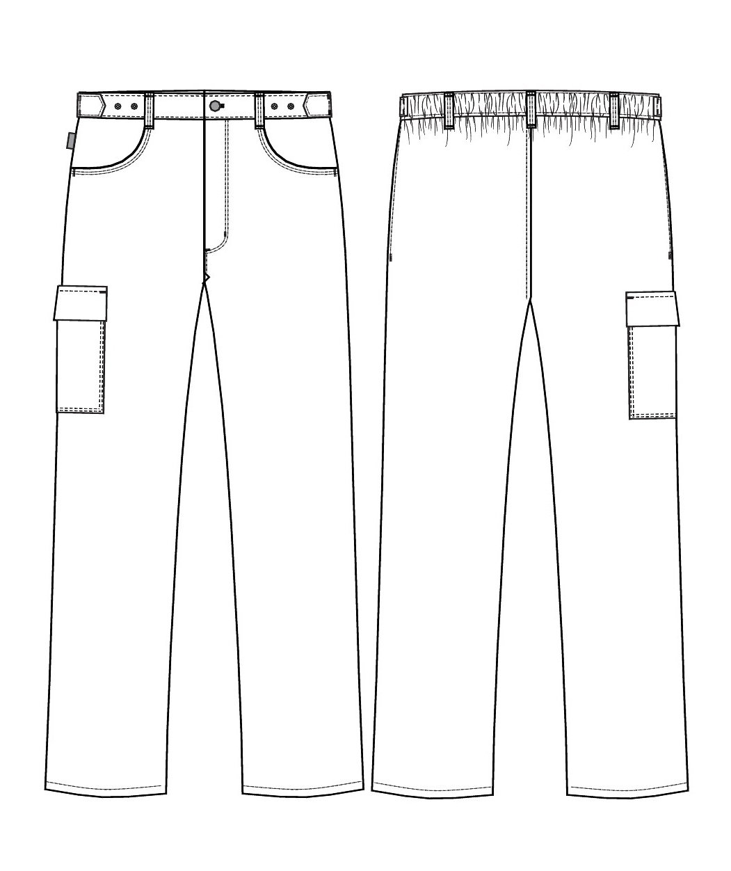 Kentaur HACCP godkjent damebukse, Hvit, large image number 2