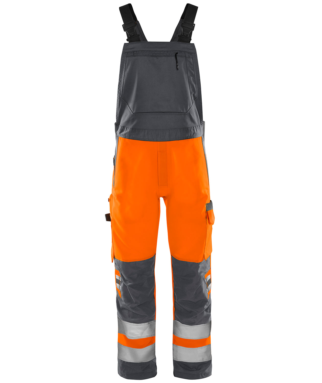 Fristads Green h&auml;ngselbyxa 1030 GPLU, Varsel orange/Gr&aring;