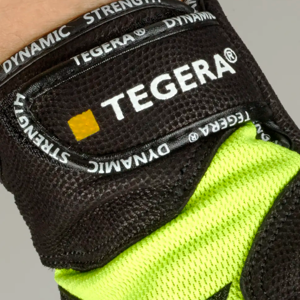 Tegera 7775 impact-resistant cut-resistant gloves Cut E, Black/Neon Yellow