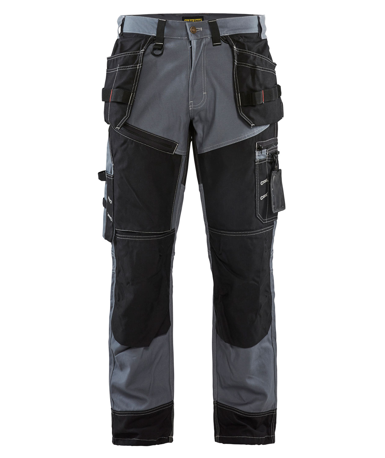 Bl&aring;kl&auml;der twill h&aring;ndv&aelig;rkerbukser X1500, Gr&aring;/Sort, large image number 0