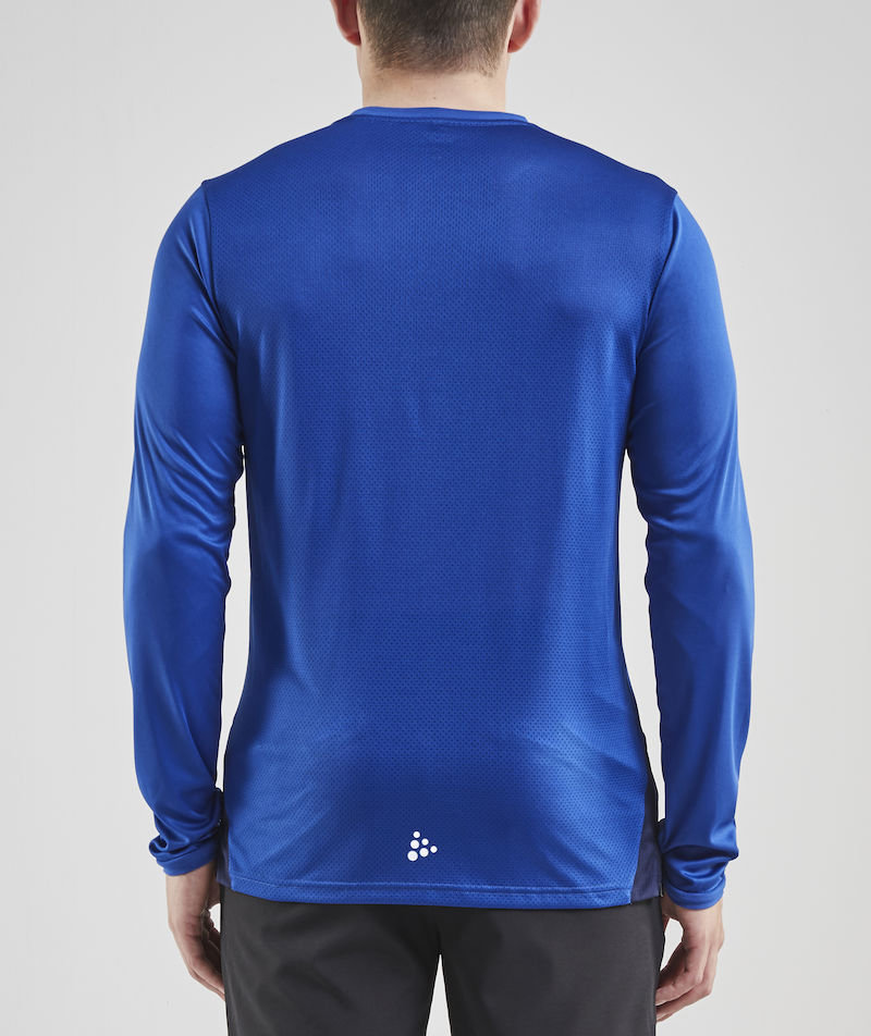 Craft Pro Control Impact langermet T-skjorte, Navy/Club cobolt, large image number 3