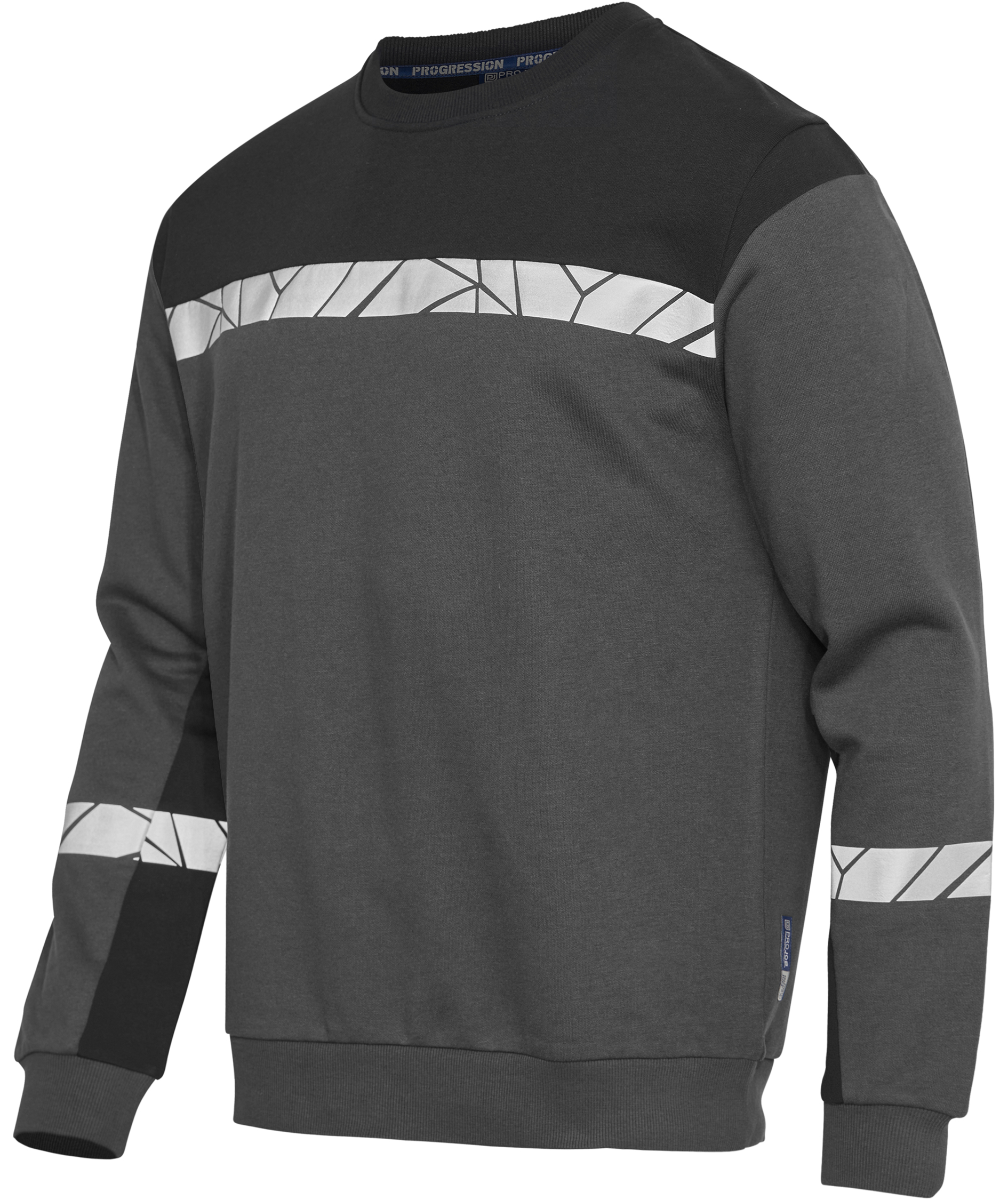 ProJob sweatshirt 7101, Gr&aring;/Sort, large image number 4