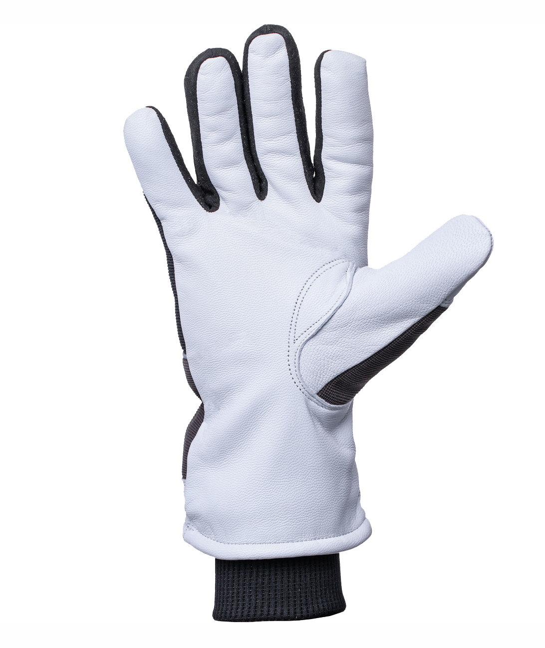 Kramp winter gloves in goatskin / spandex, Black/White, large image number 1
