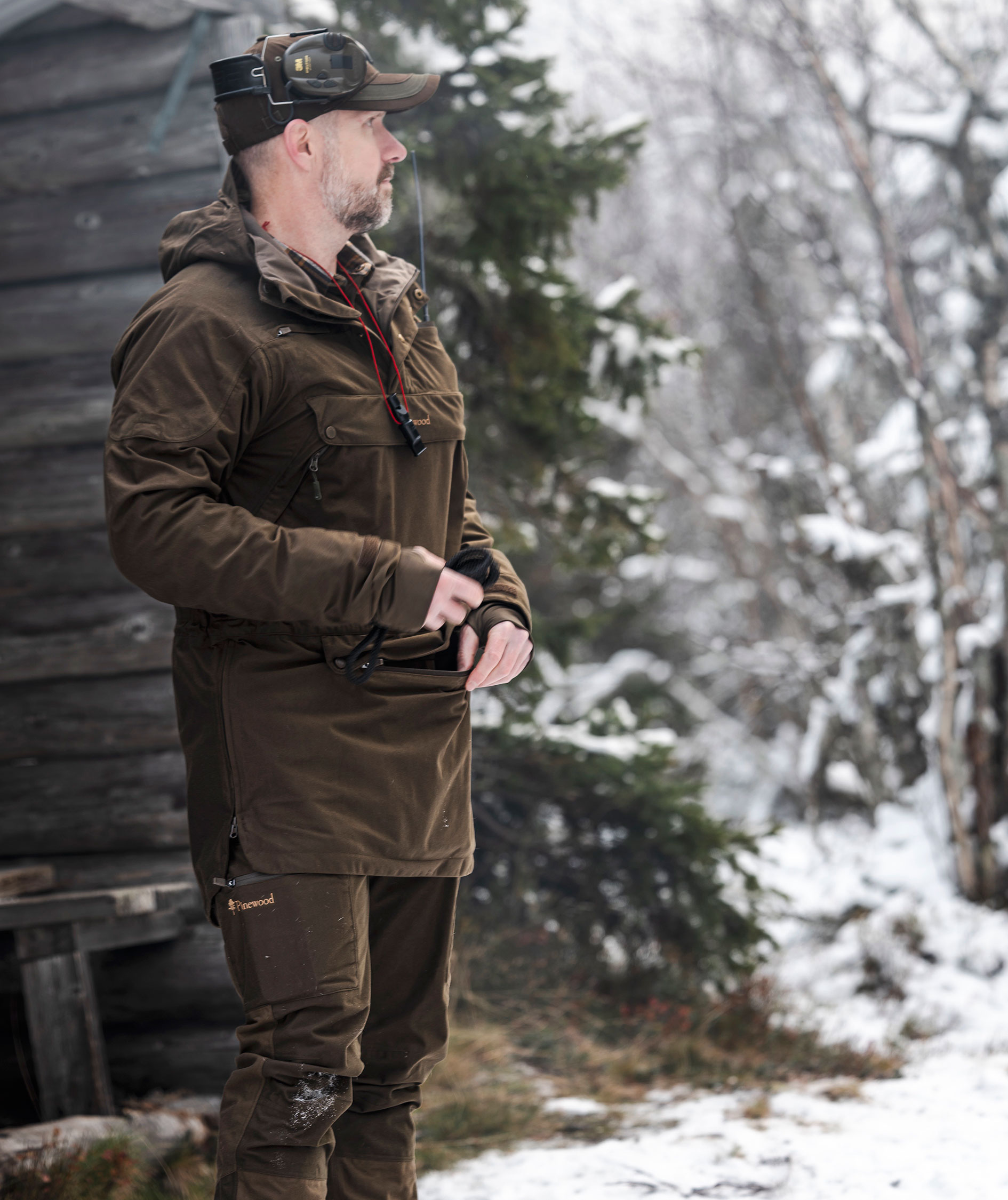 Pinewood Furudal Hunters 2L anorak, Suede Brown, large image number 4