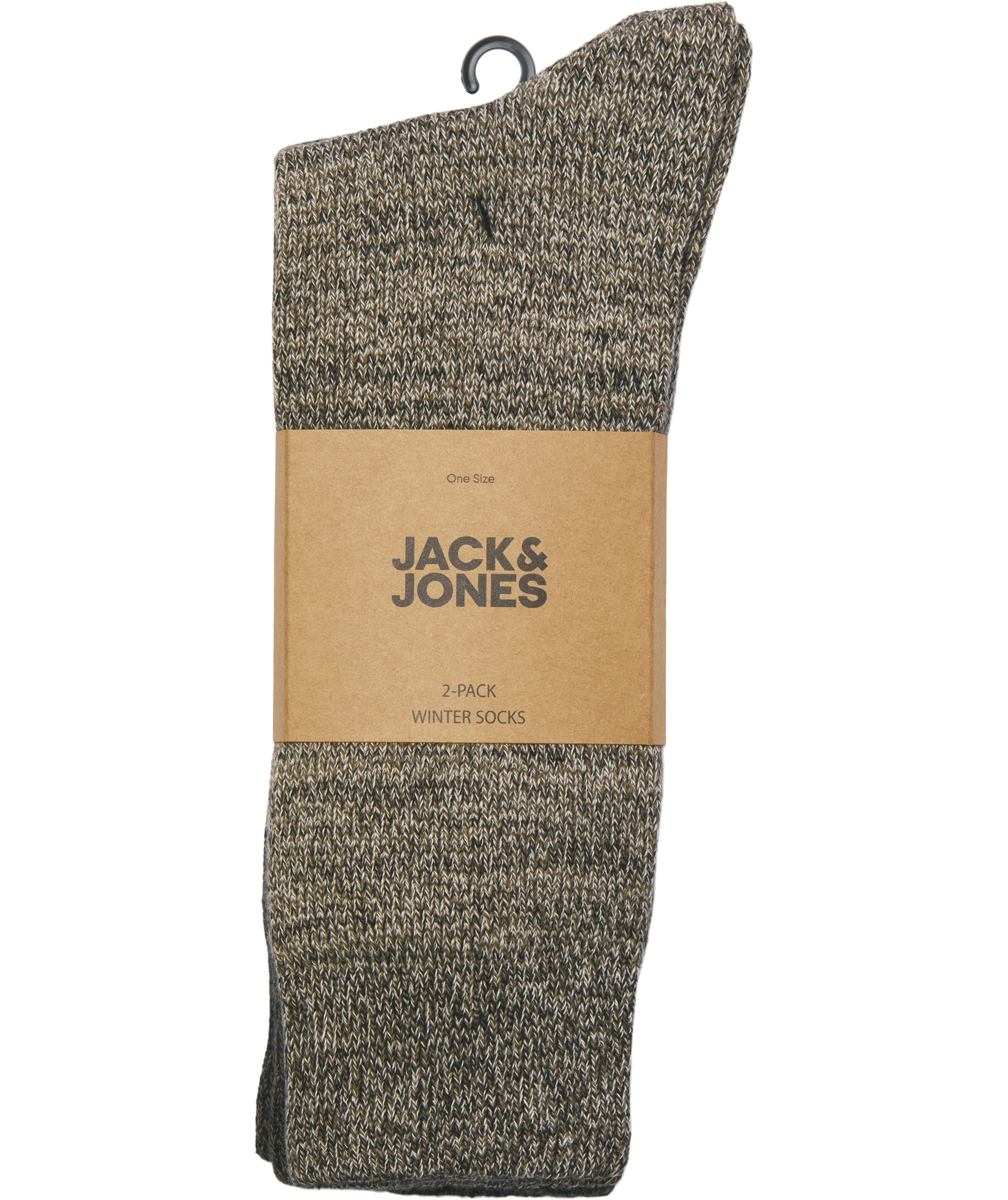 Jack & Jones JACJEFREY 2-pack winter socks, Cloud Cream Brindle, Cloud Cream Brindle, large image number 3