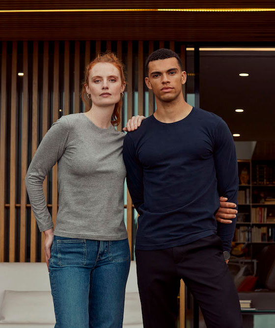 Clique Premium Fashion-T long-sleeved T-shirt, Dark navy, large image number 1