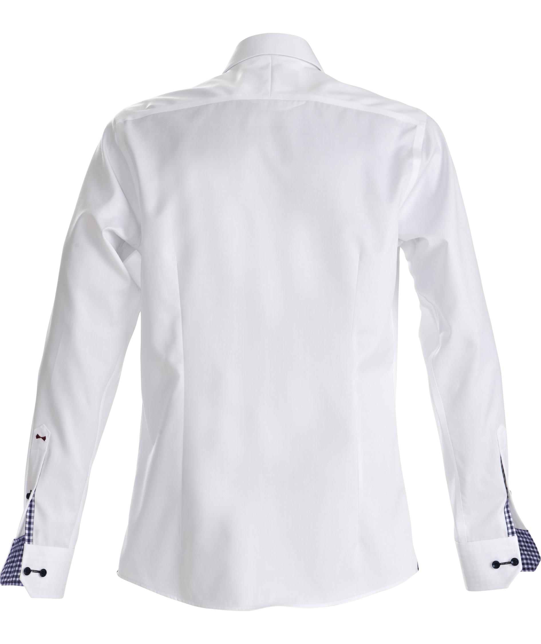 J. Harvest & Frost Twill Red Bow 20 slim fit skjorte, Hvid/navy, large image number 2