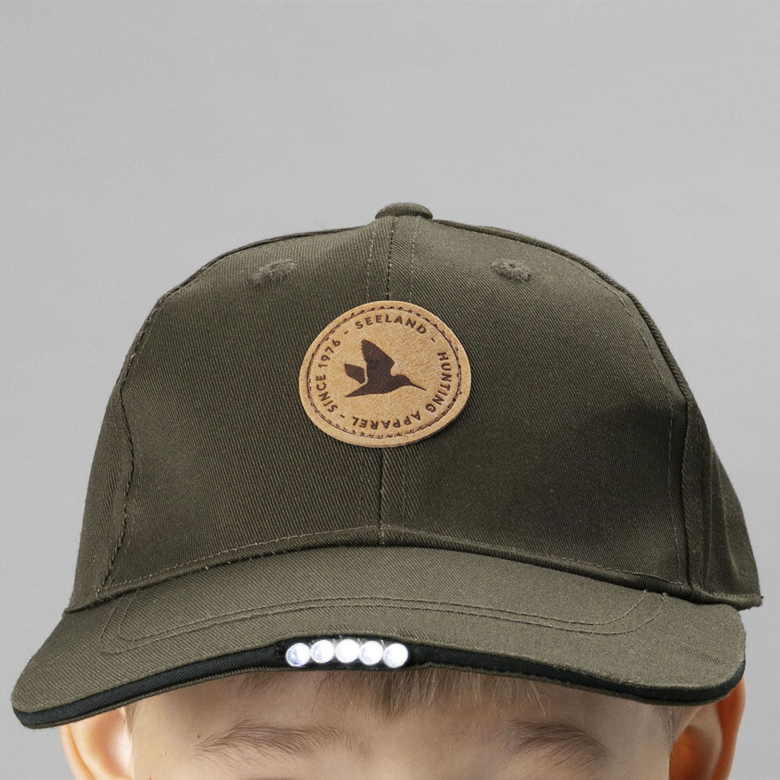 Seeland Skarn LED keps till barn, Pine green, Pine green, large image number 3