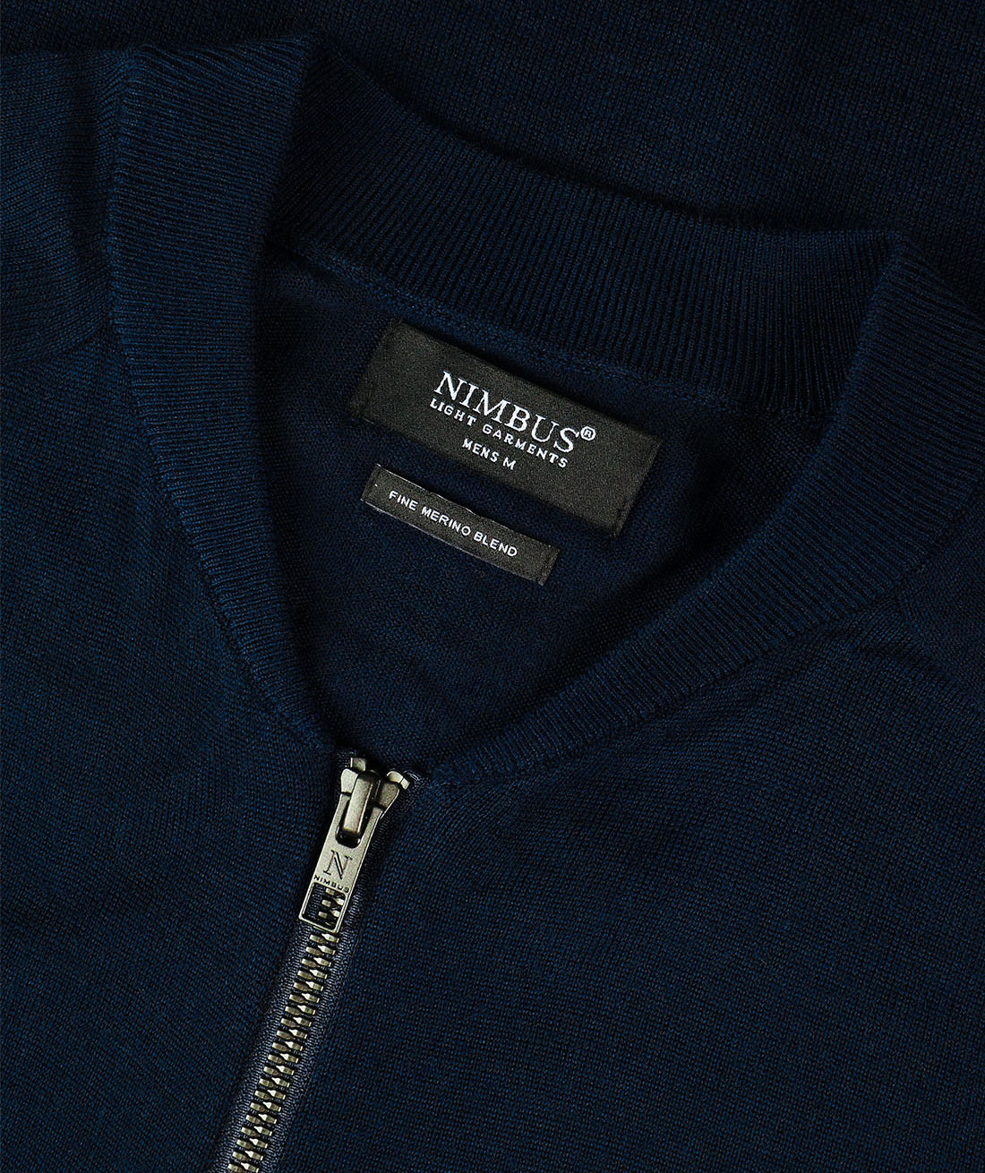 Nimbus Phoenix stickad cardigan med merinoull, Navy, large image number 3