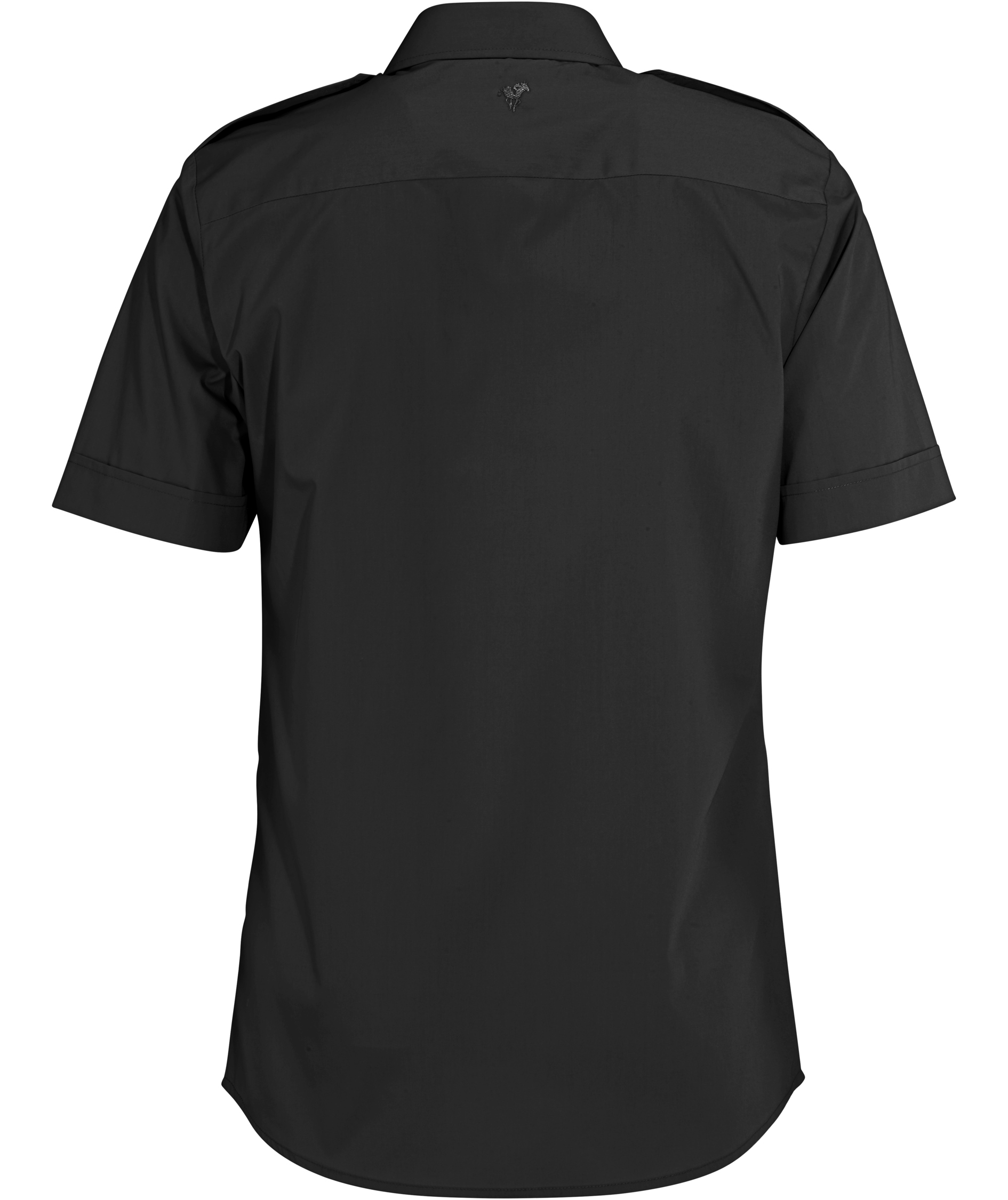 Derby of Sweden Maverick Comfort fit kort&auml;rmad pilotskjorta, Black