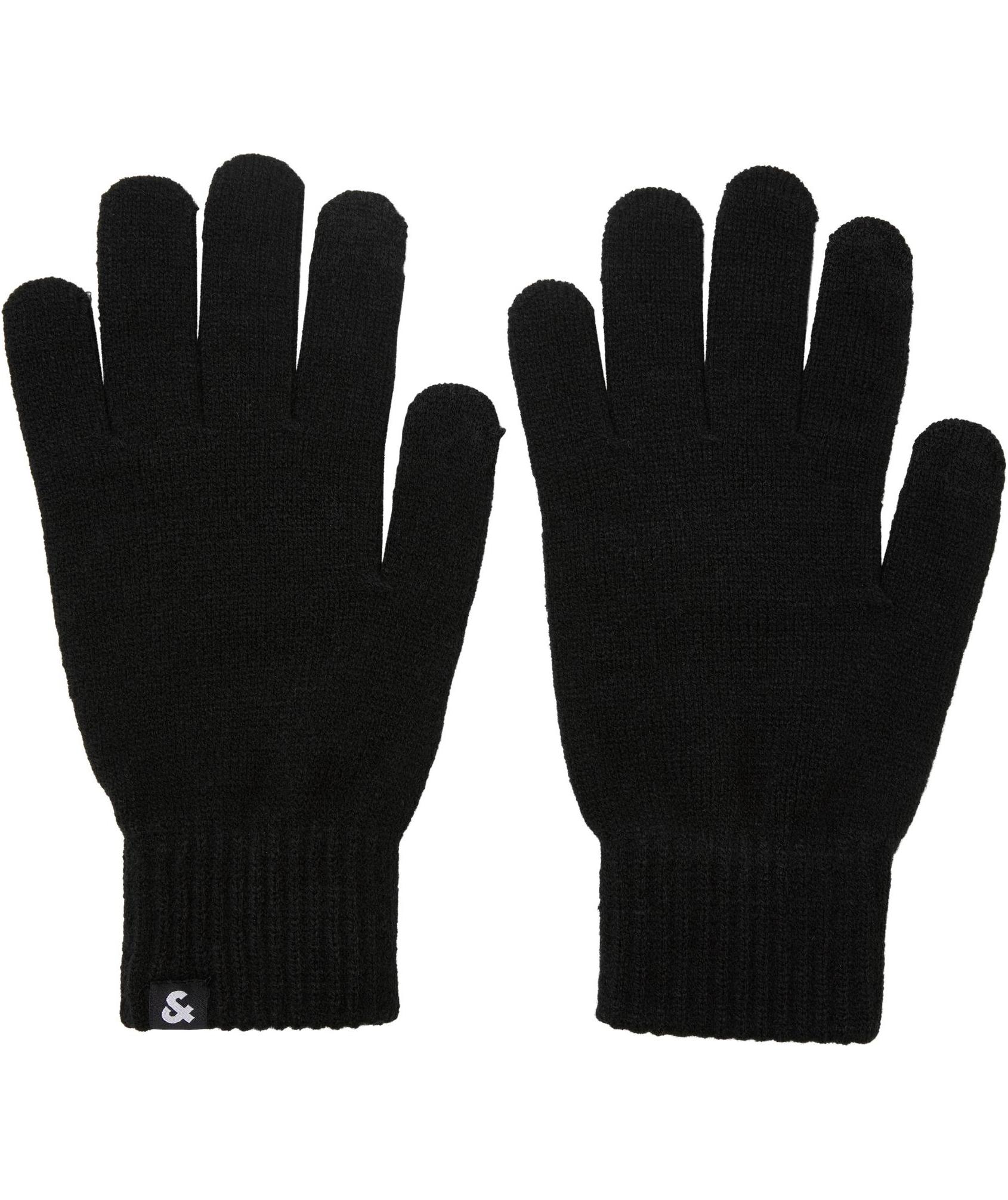 Jack & Jones JACBARRY strikkehansker, Black