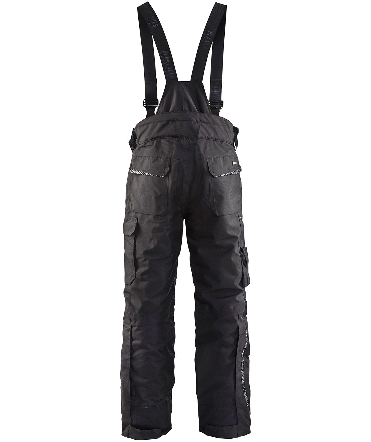 Bl&aring;kl&auml;der vinterbukser m. seler X1810, Sort, large image number 2