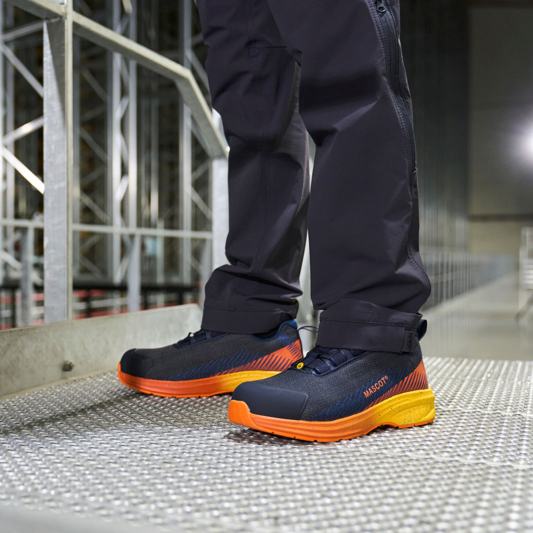 Mascot Customized dame vernesko S1PS, M&oslash;rk Marine/Oransje