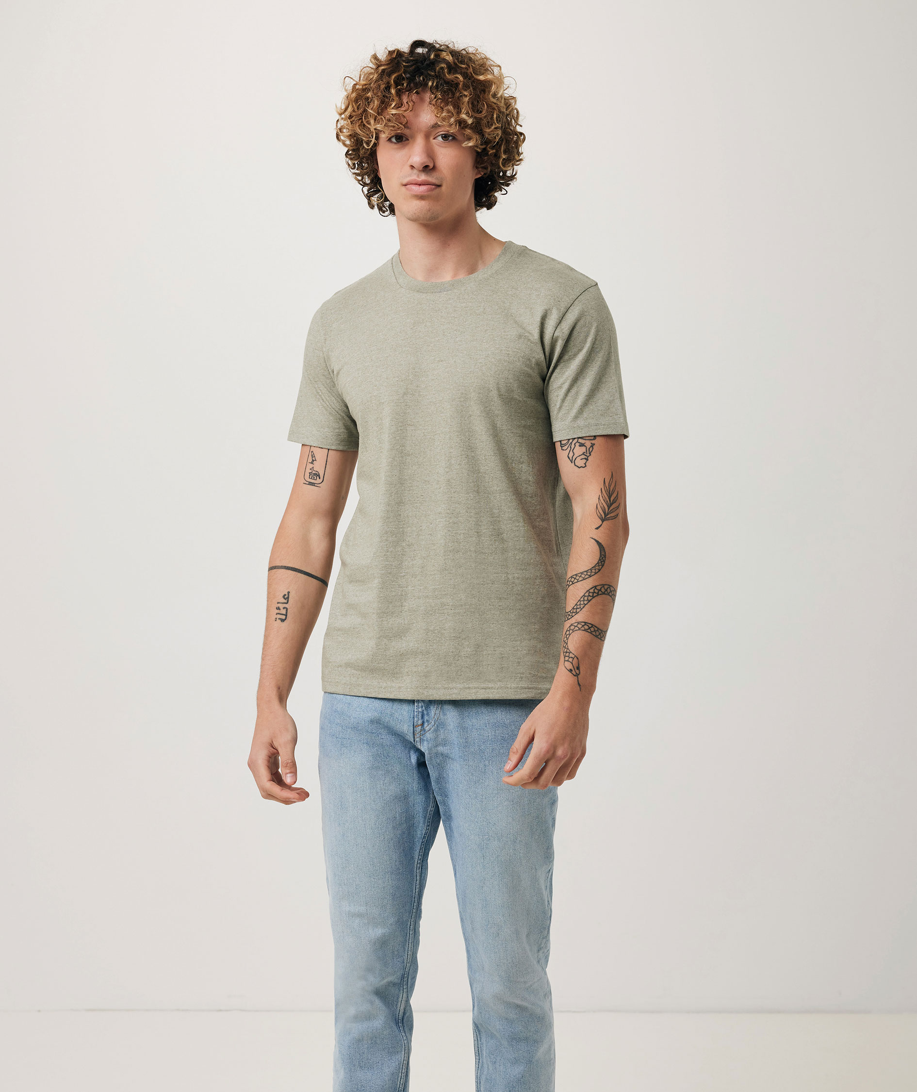 Iqoniq Brett T-shirt, Light Heather Green, large image number 9