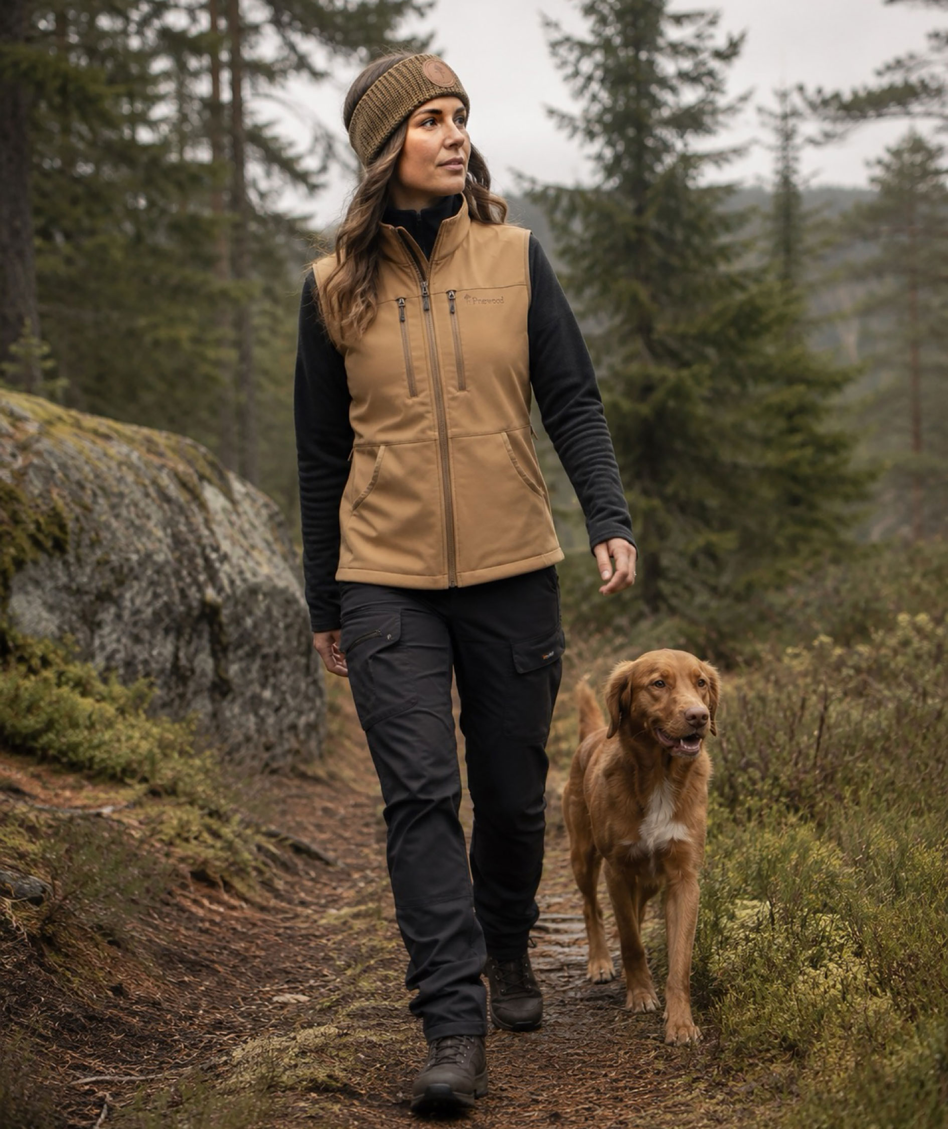 Pinewood Dog Sports Stretch dame softshellvest