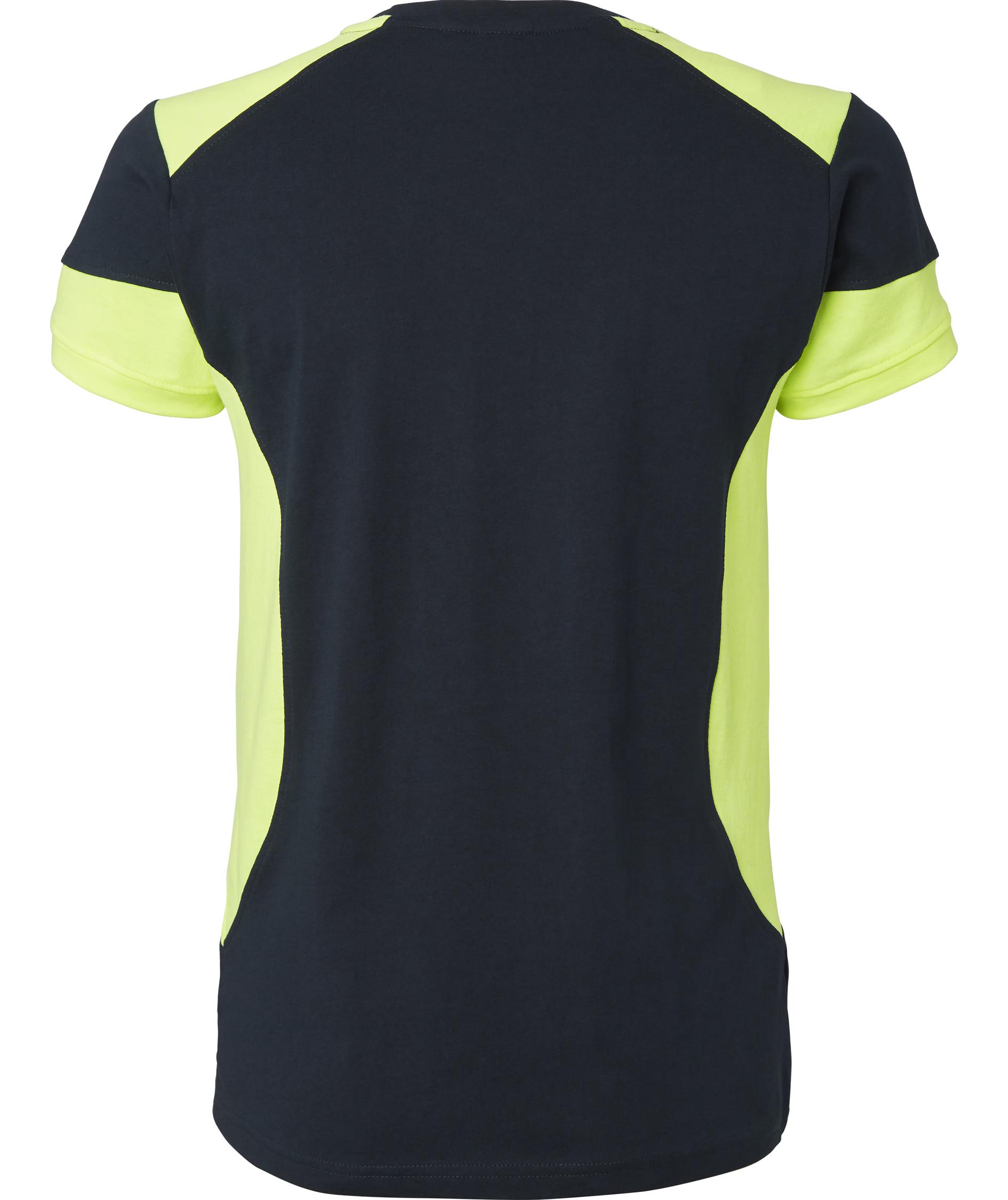 Top Swede women's T-shirt 211, Navy/Hi-Vis yellow, large image number 1
