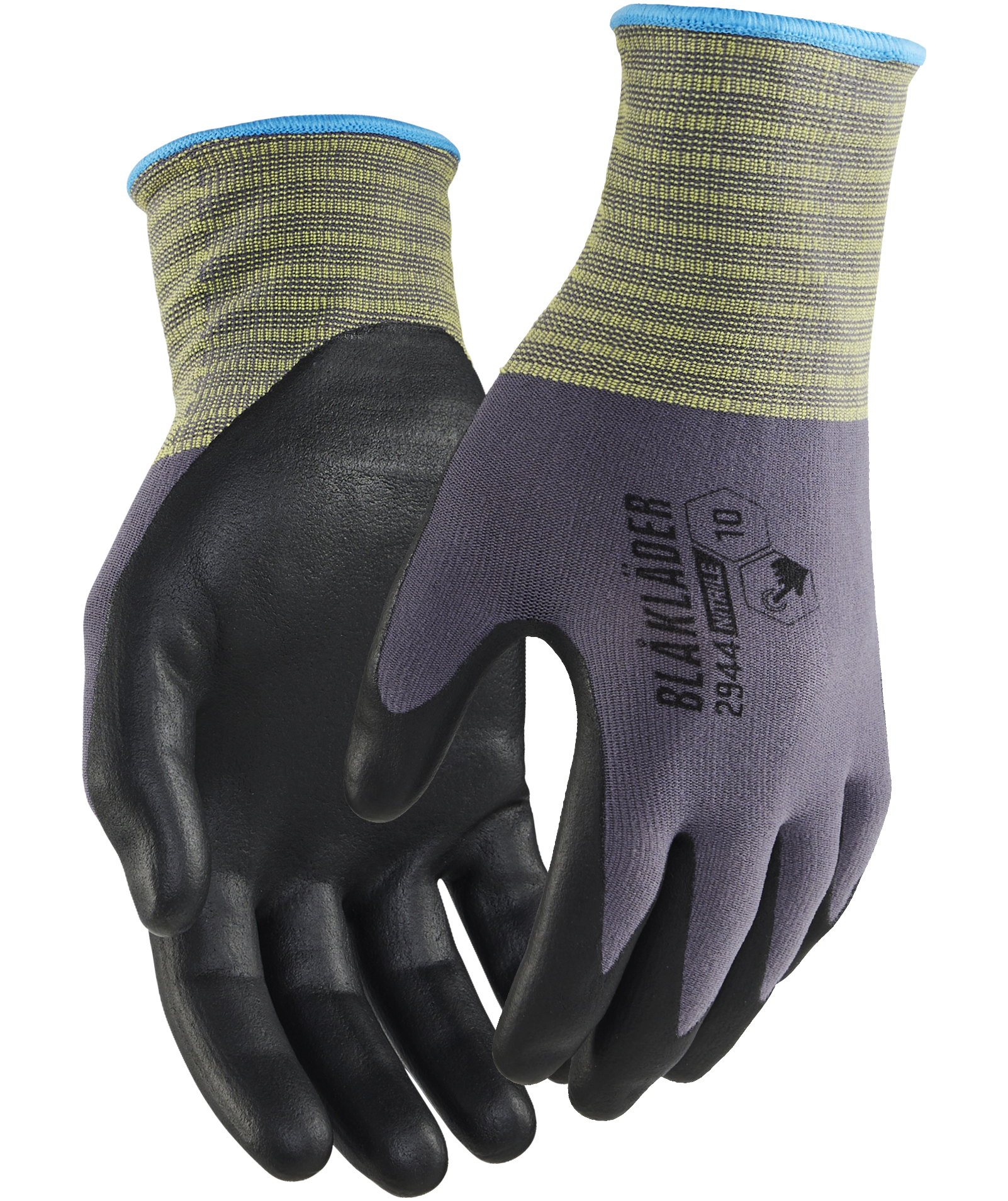Bl&aring;kl&auml;der 2944 arbejdshandsker, Sort/Gr&aring;, large image number 0