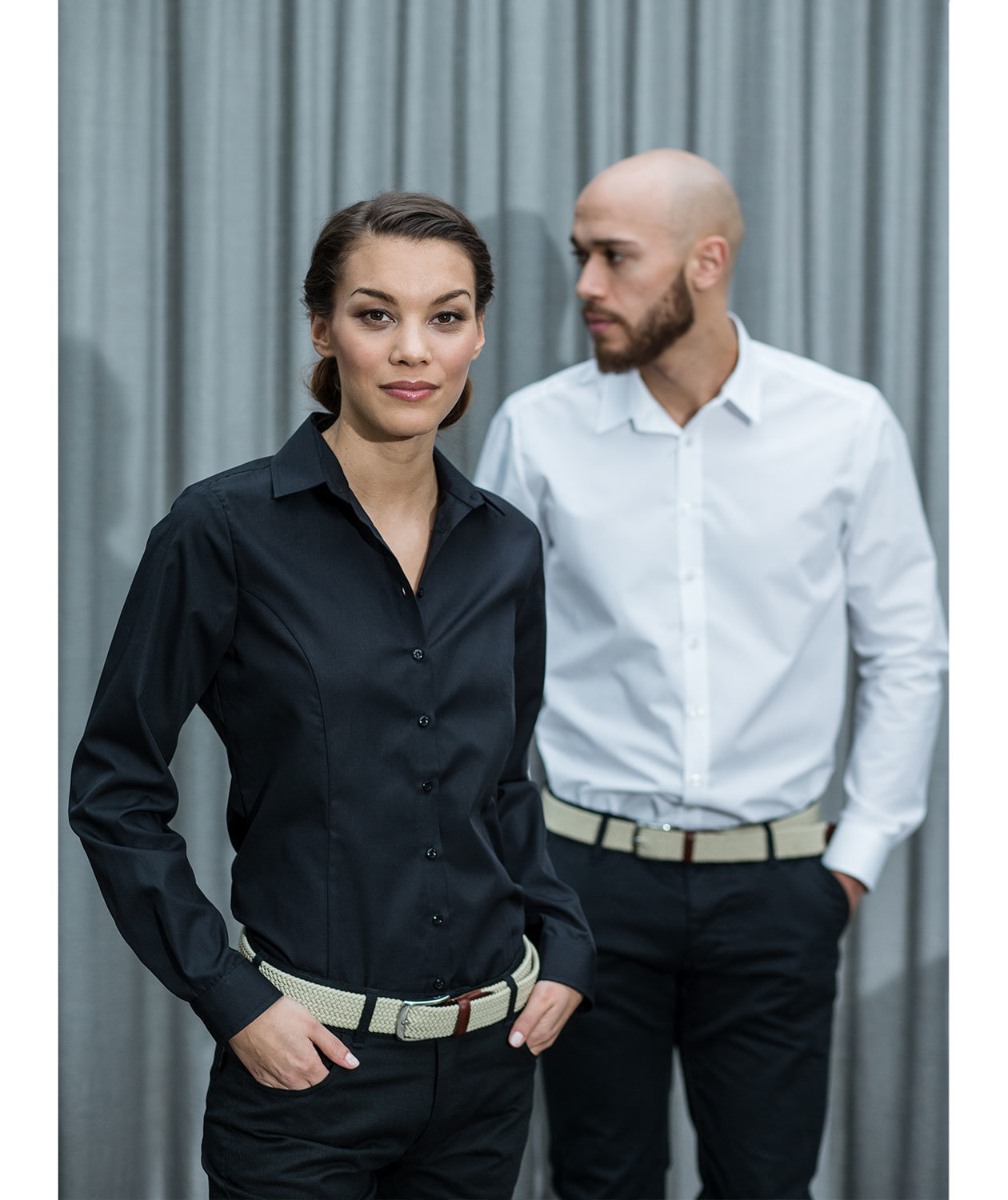 Segers slim fit skjorte, Hvit, large image number 1