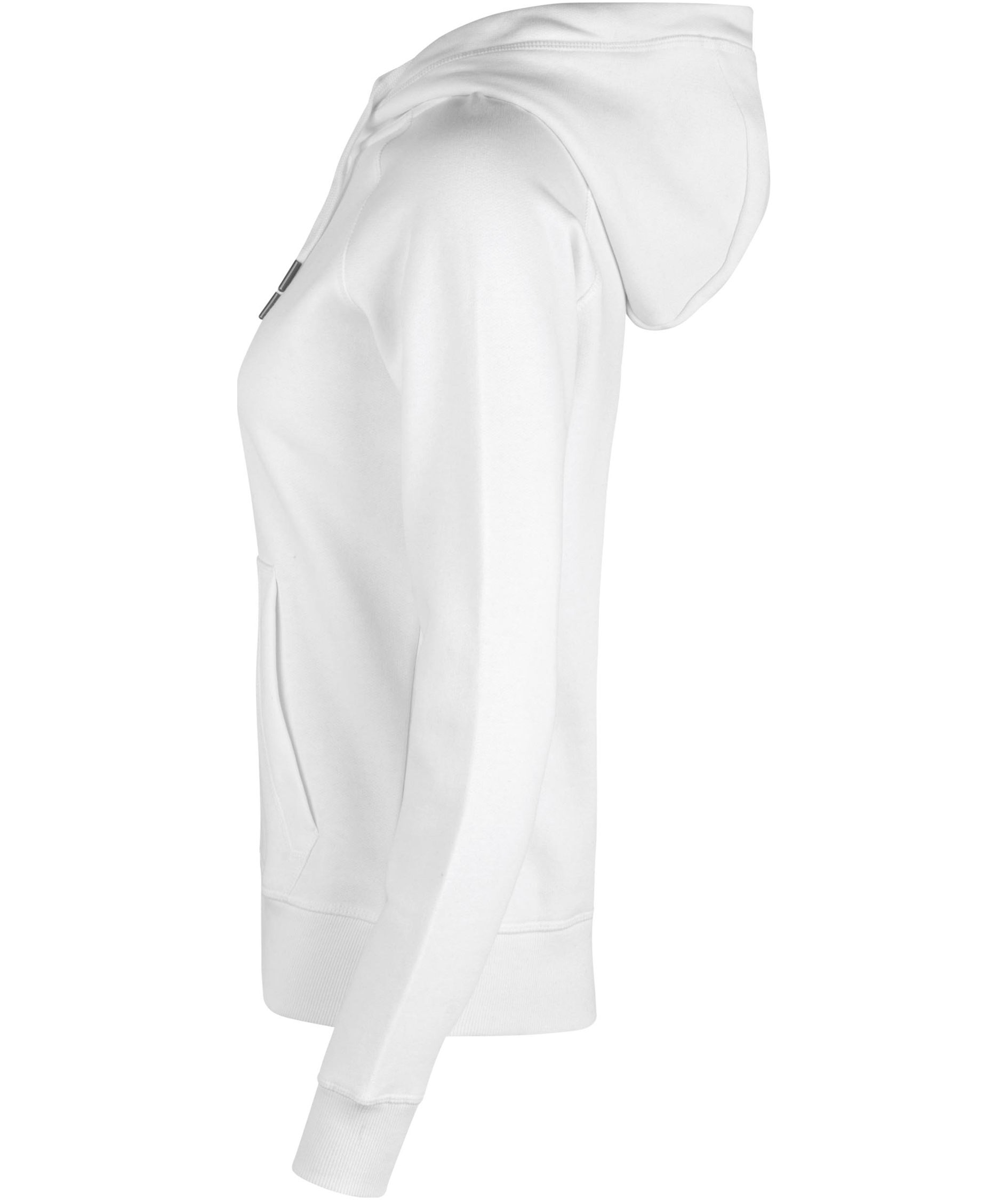 ID Core women's hoodie with zipper, White, large image number 2