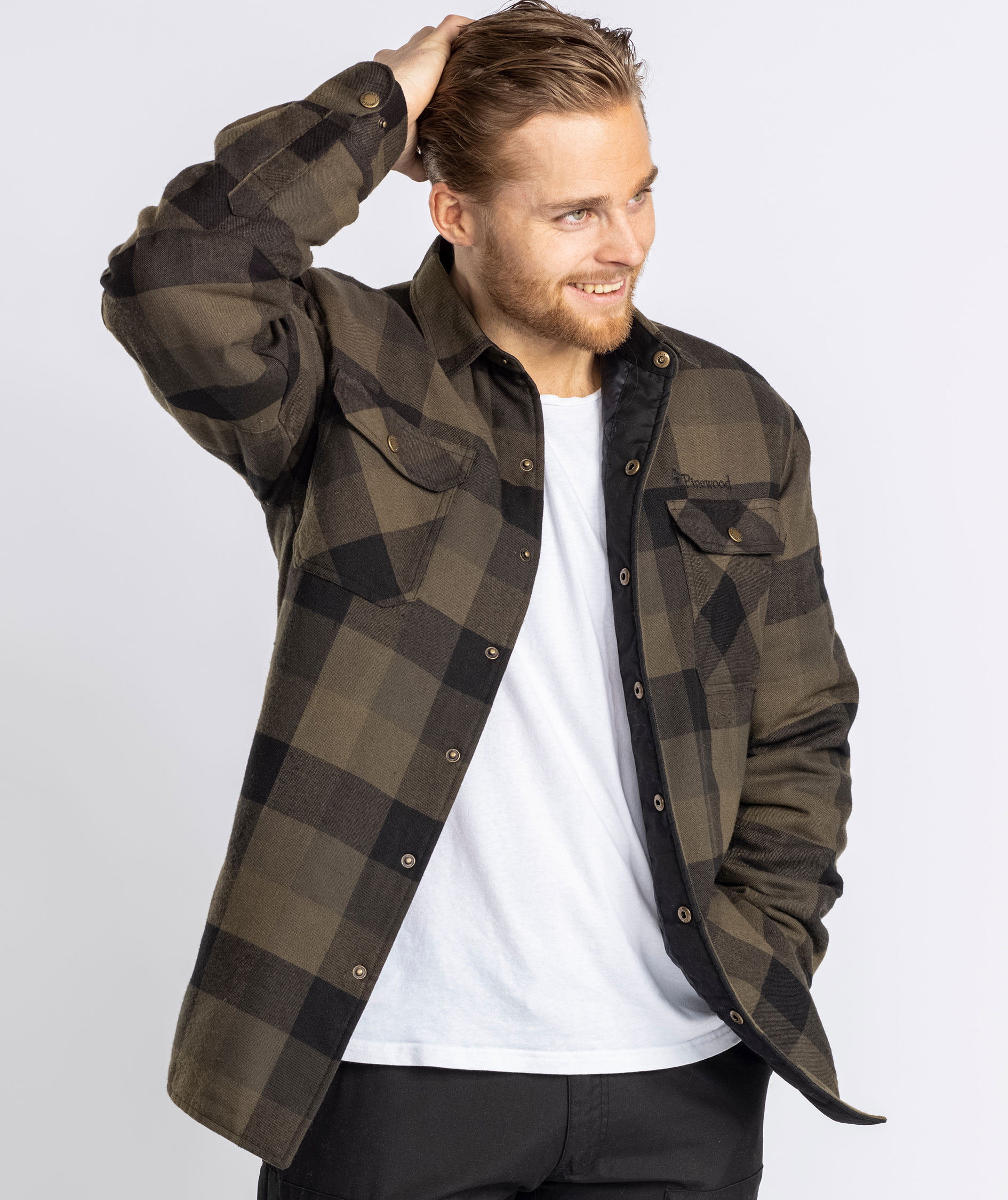 Pinewood Canada Classic 2.0 foret skovmandsskjorte, Gr&oslash;n/Sort, large image number 6