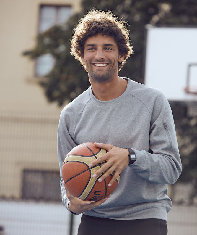 Clique Basic Active  sweatshirt, Gr&aring;melert