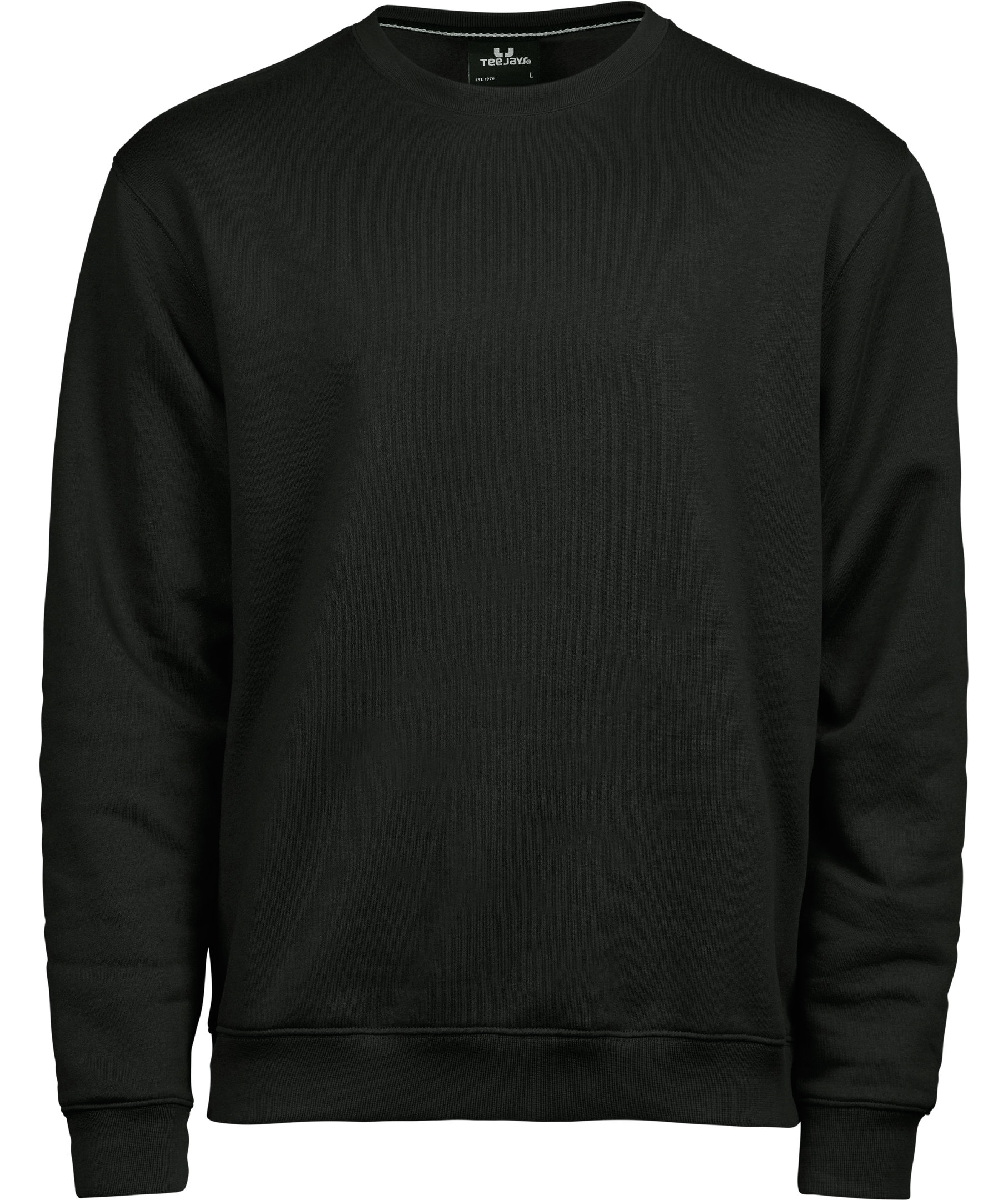 Tee Jays sweatshirt, Svart, Svart, swatch