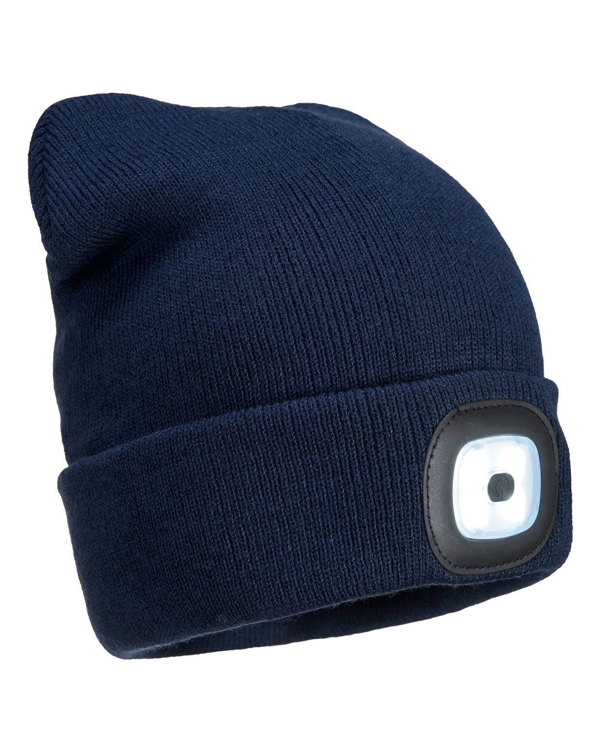 Portwest Twin LED strikhue med lys foran og bagp&aring;, Navy, large image number 1