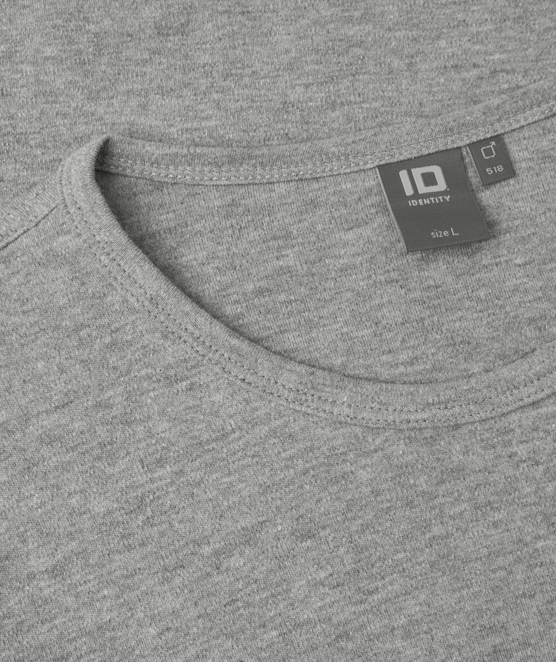 ID Interlock lang&aelig;rmet T-shirt, Gr&aring;&nbsp;Melange, large image number 5