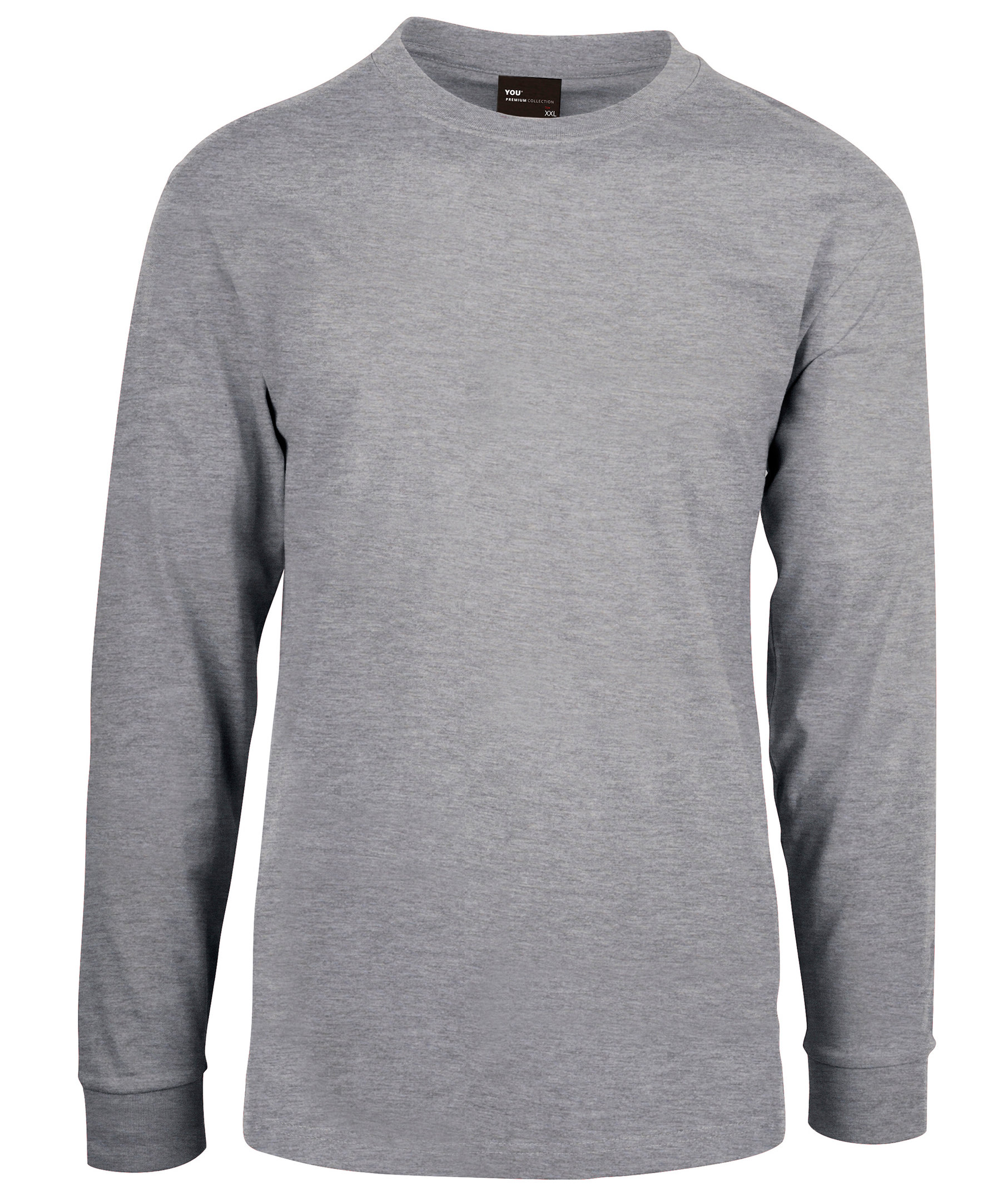 YOU Premium  l&aring;ng&auml;rmad T-shirt, Gr&aring; Melange