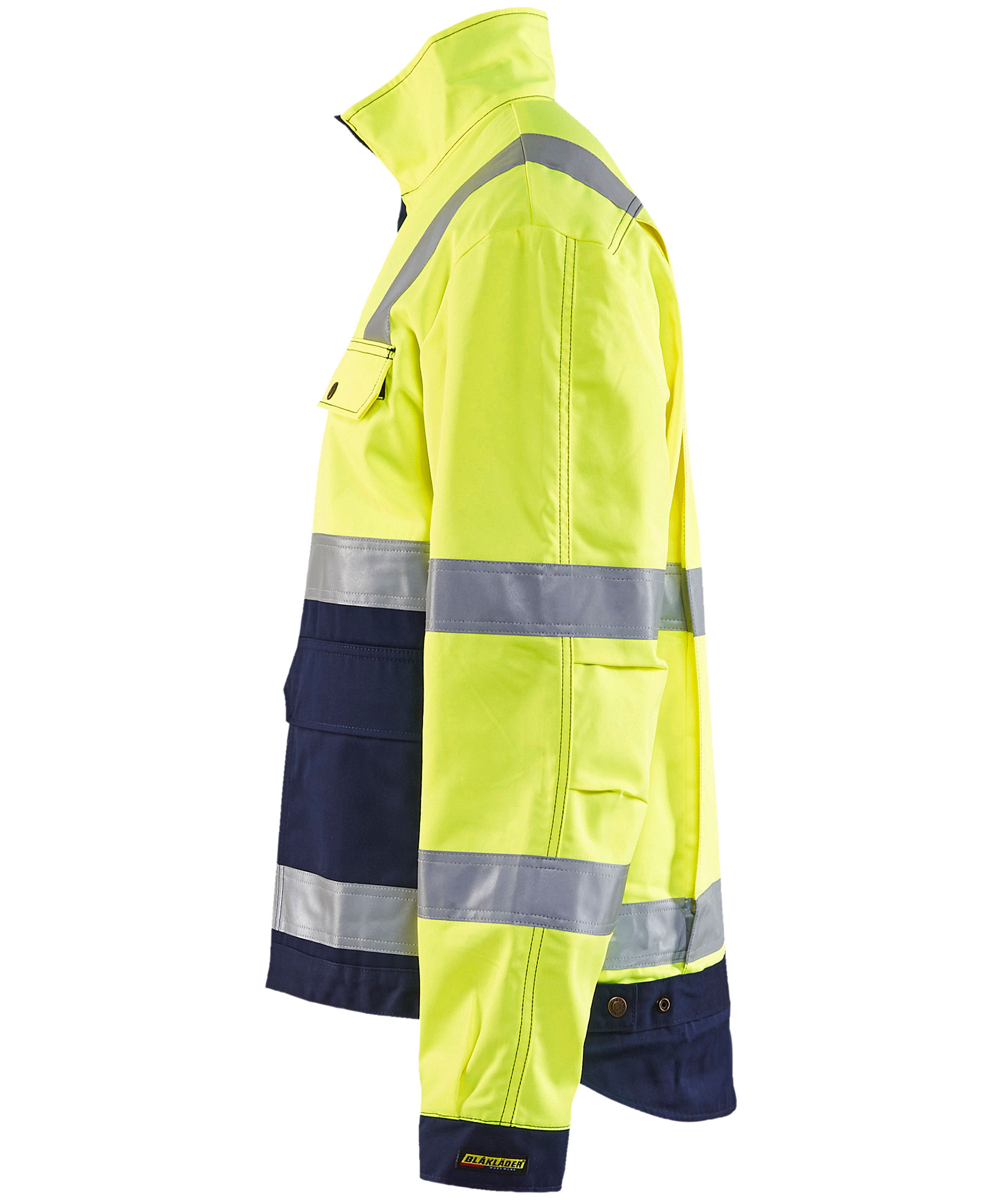 Bl&aring;kl&auml;der arbejdsjakke, Hi-vis&nbsp;Gul/Marine, large image number 3