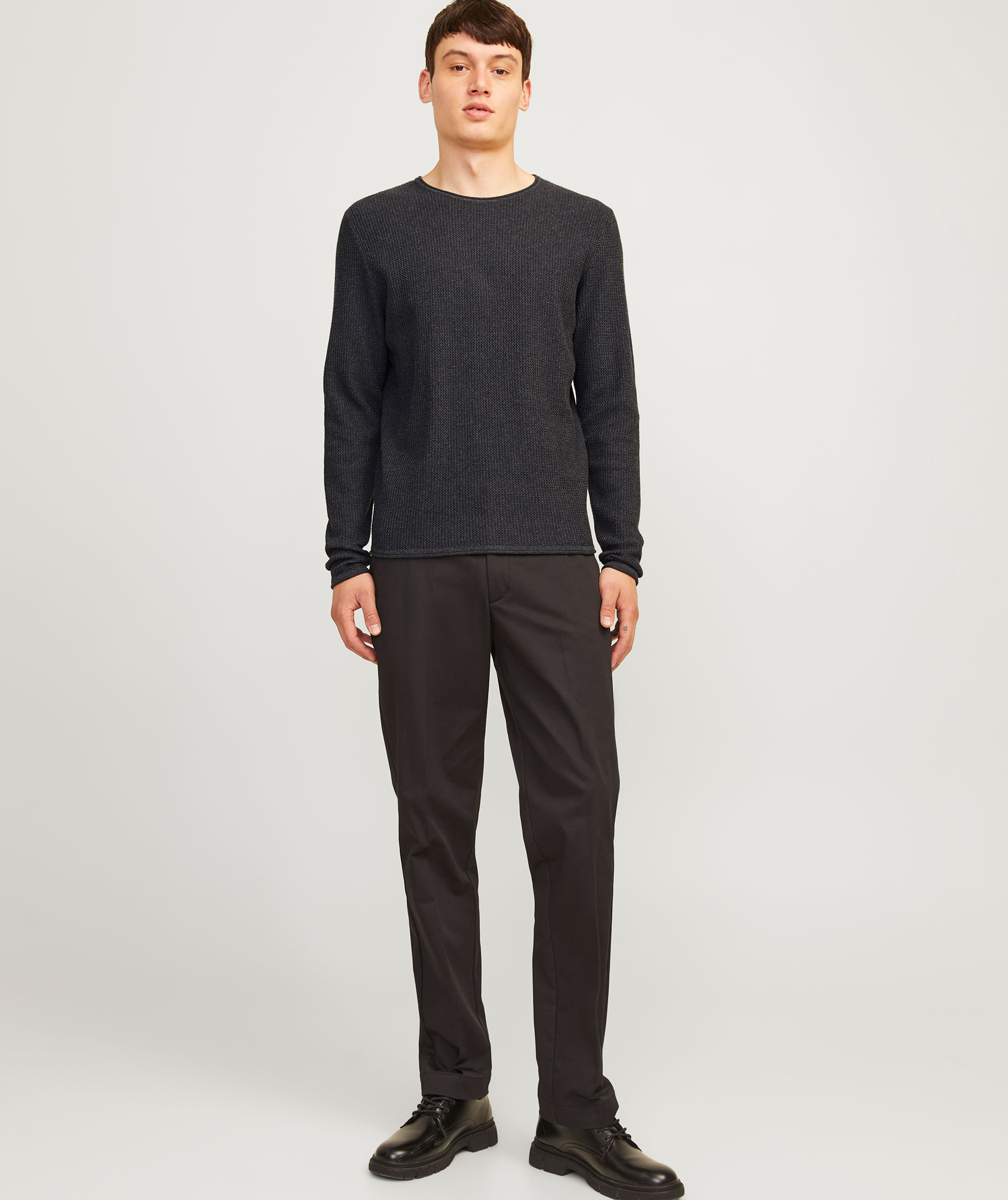 Jack & Jones JJECOOPER striktr&oslash;je, Dark Grey Melange, large image number 6